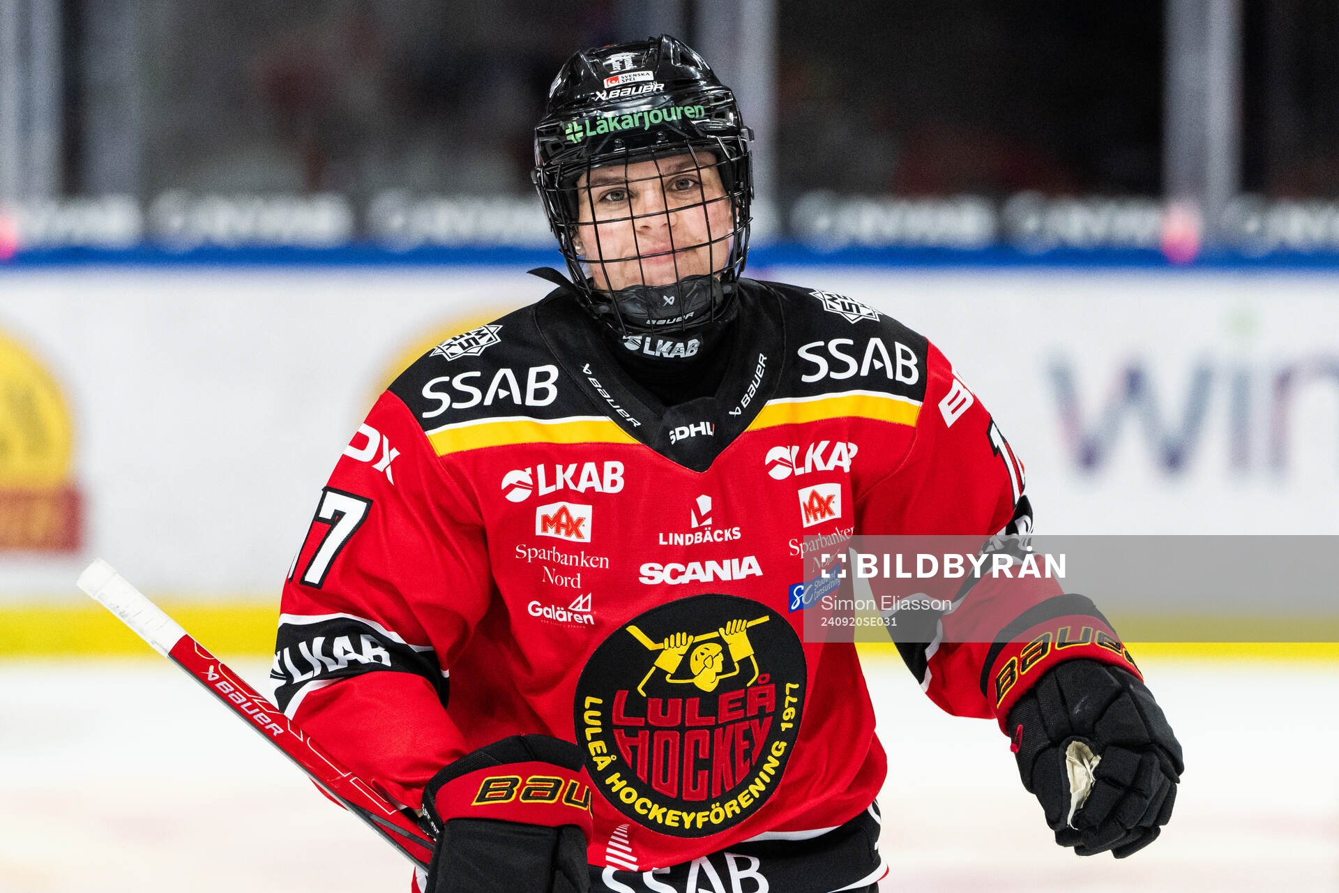 Luleås Erica Rieder jublar