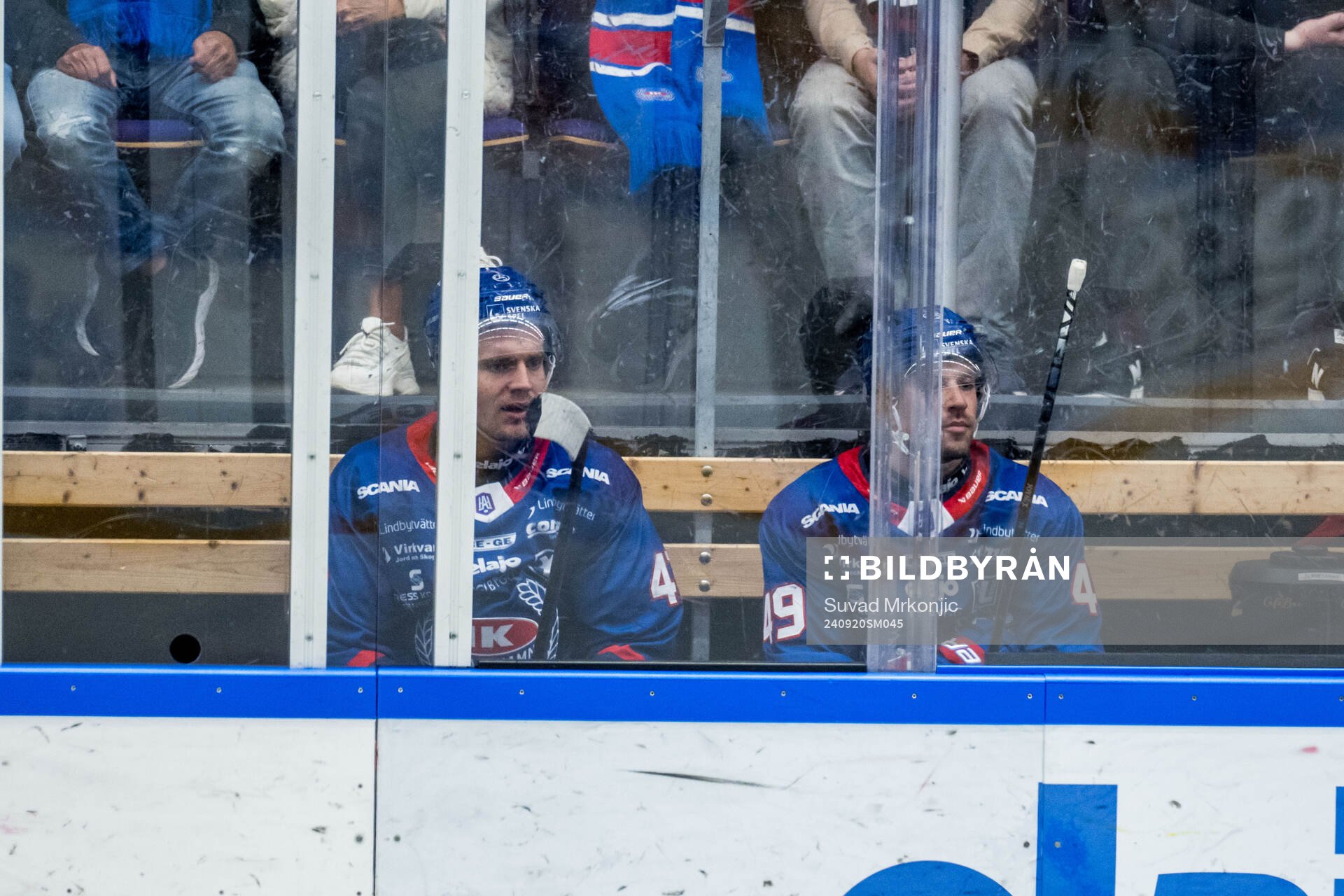 Oskarshamns Max Krogdahl och Michael Joyaux i