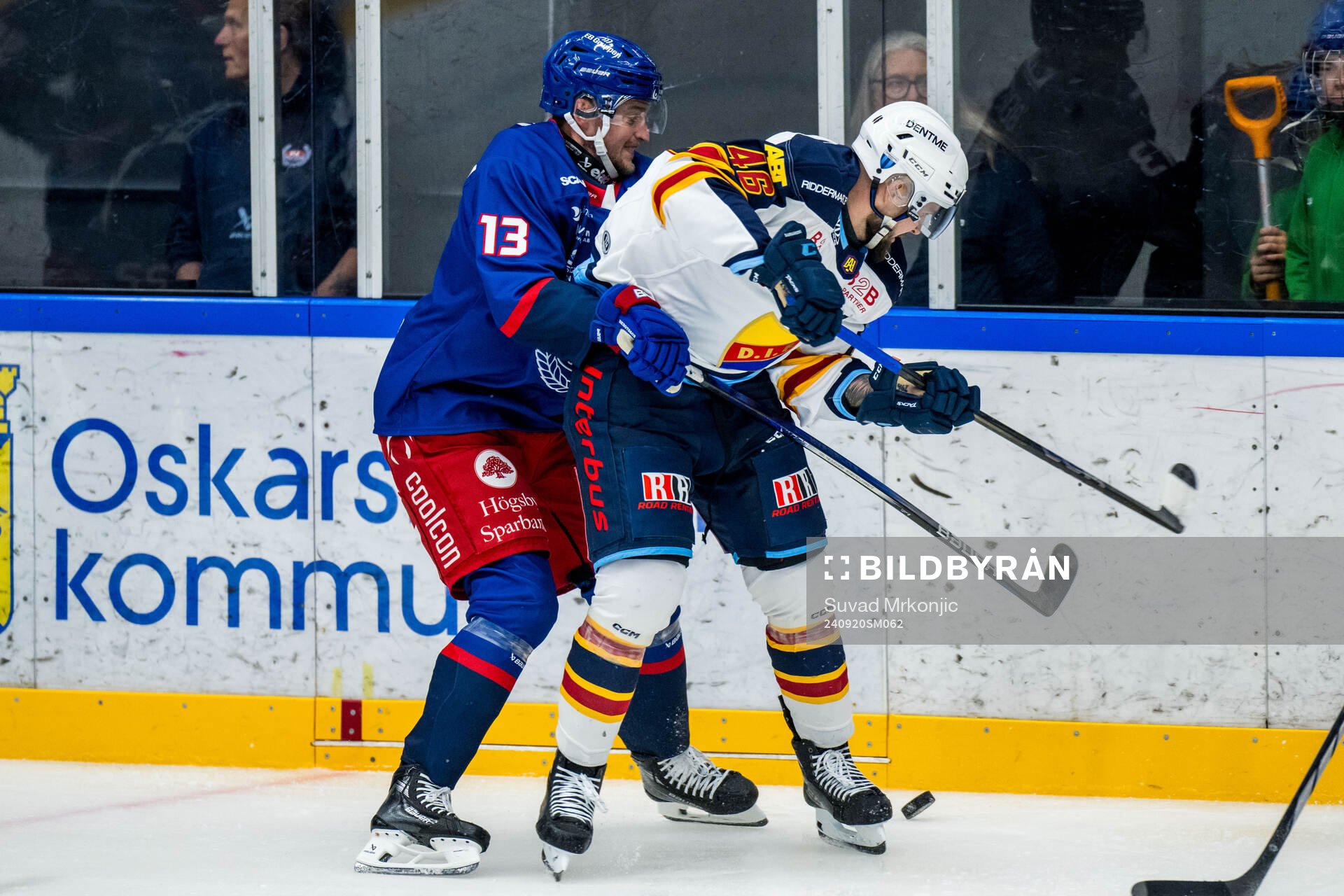 Oskarshamns Rasmus Bengtsson och Djurgårdens Albin Grewe