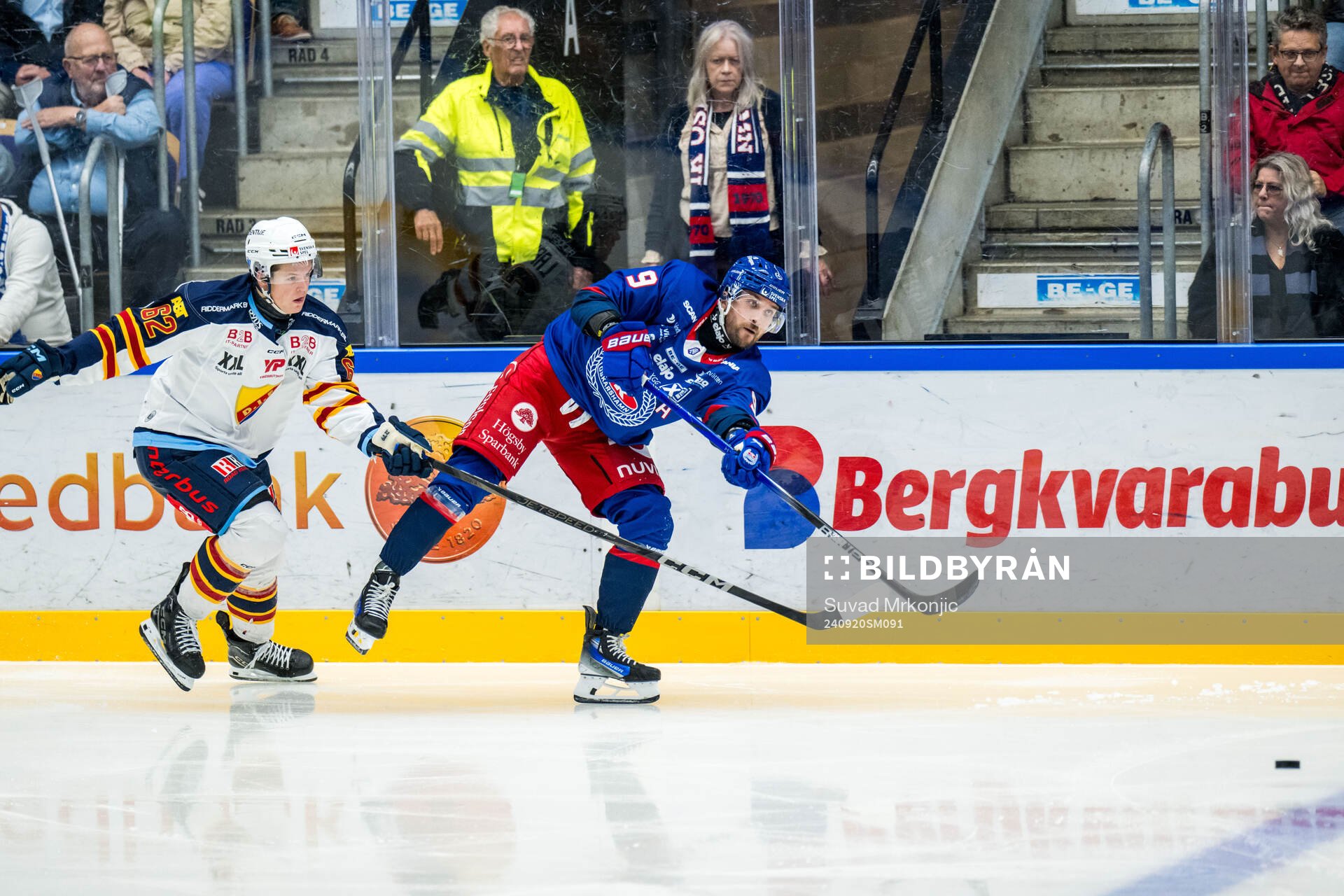 Djurgårdens Hampus Larsson och Oskarshamns Eero Savilahti