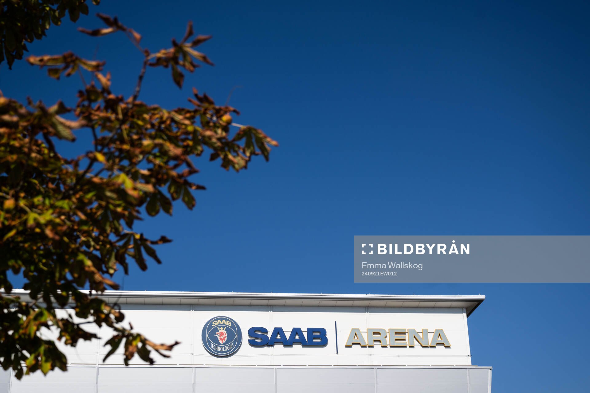 Exteriör vy av Saab Arena