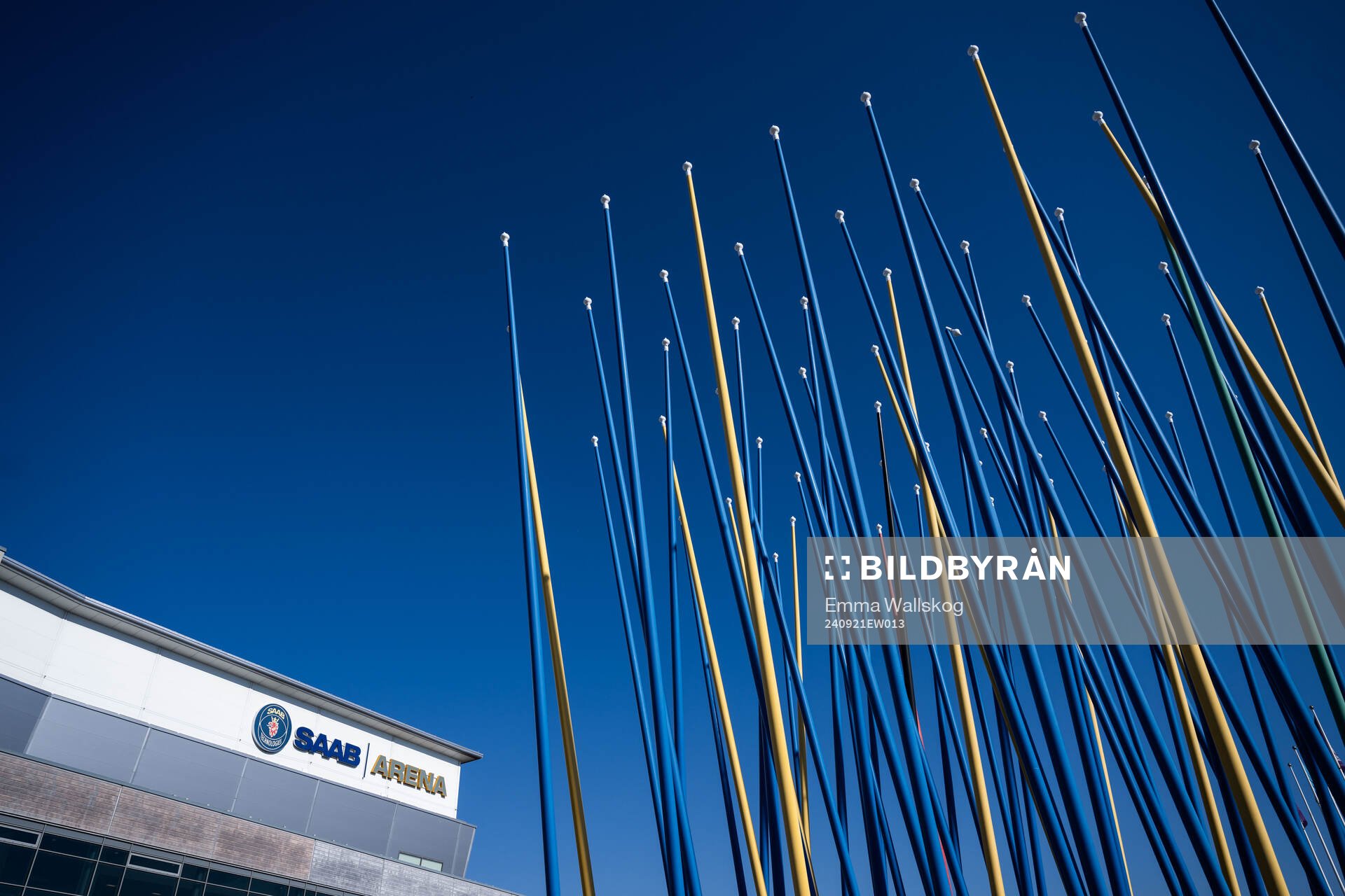 Exteriör vy av Saab Arena