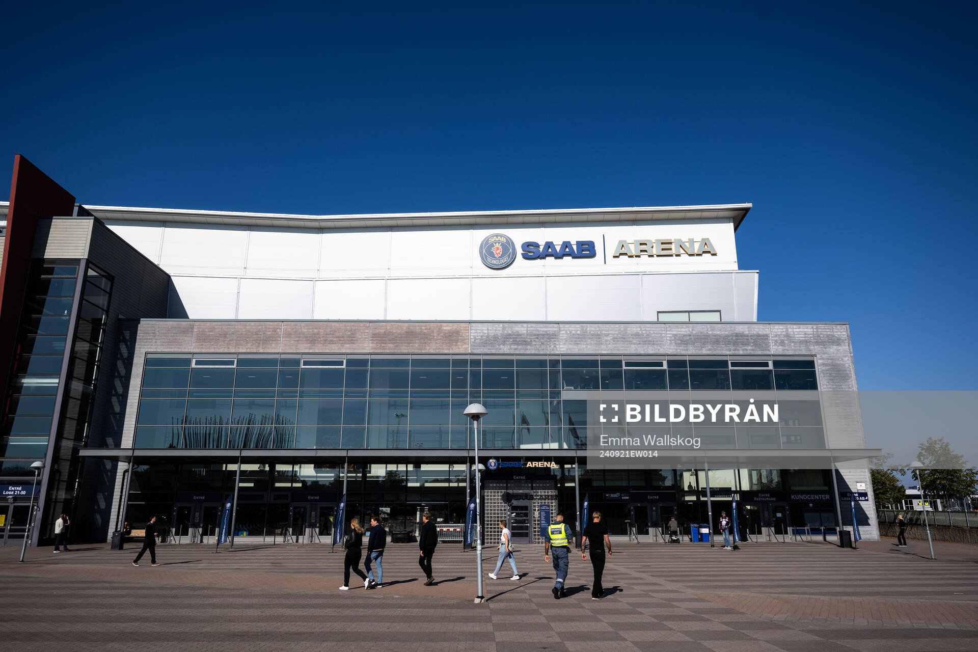 Exteriör vy av Saab Arena