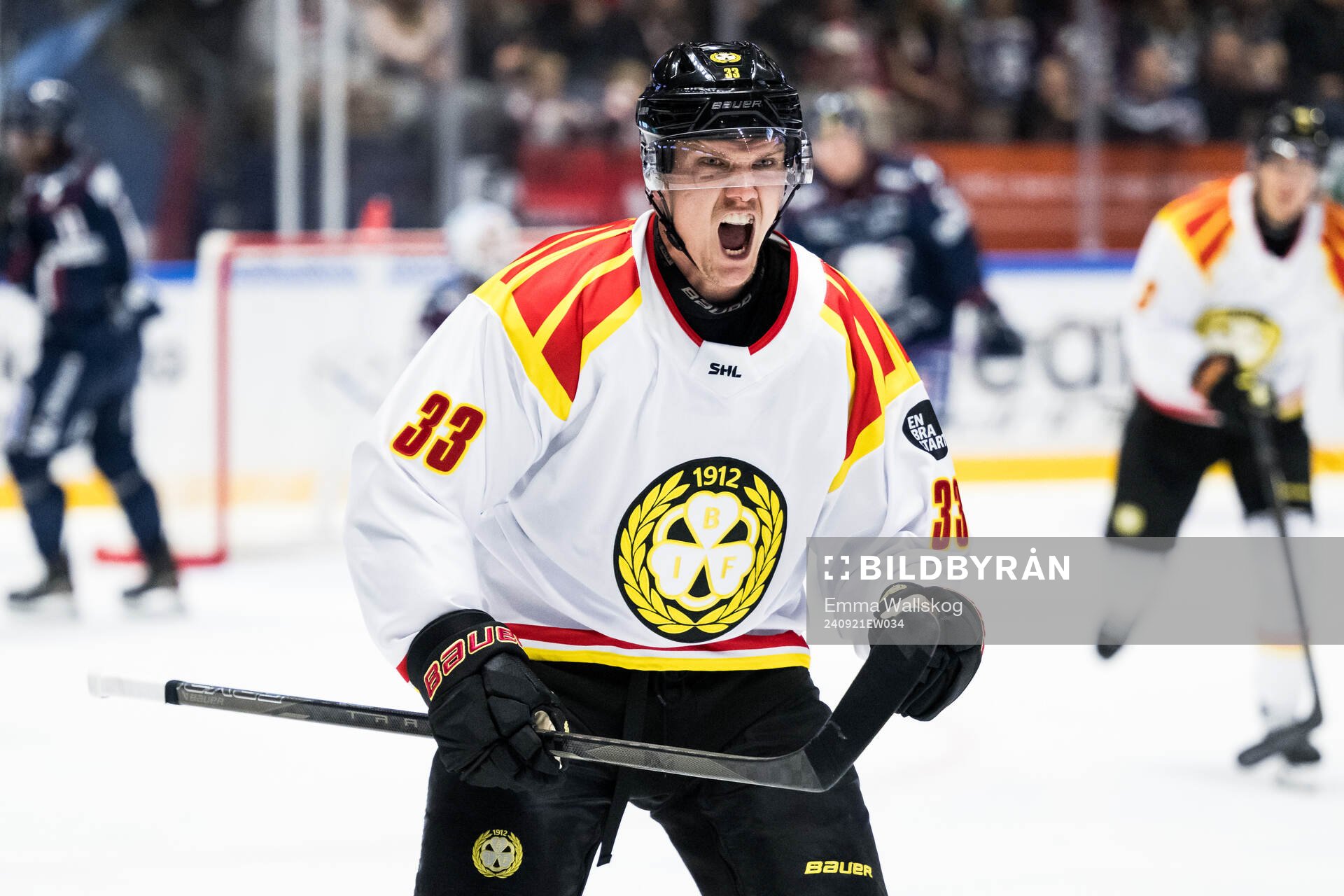 Brynäs Jakob Silfverberg jublar