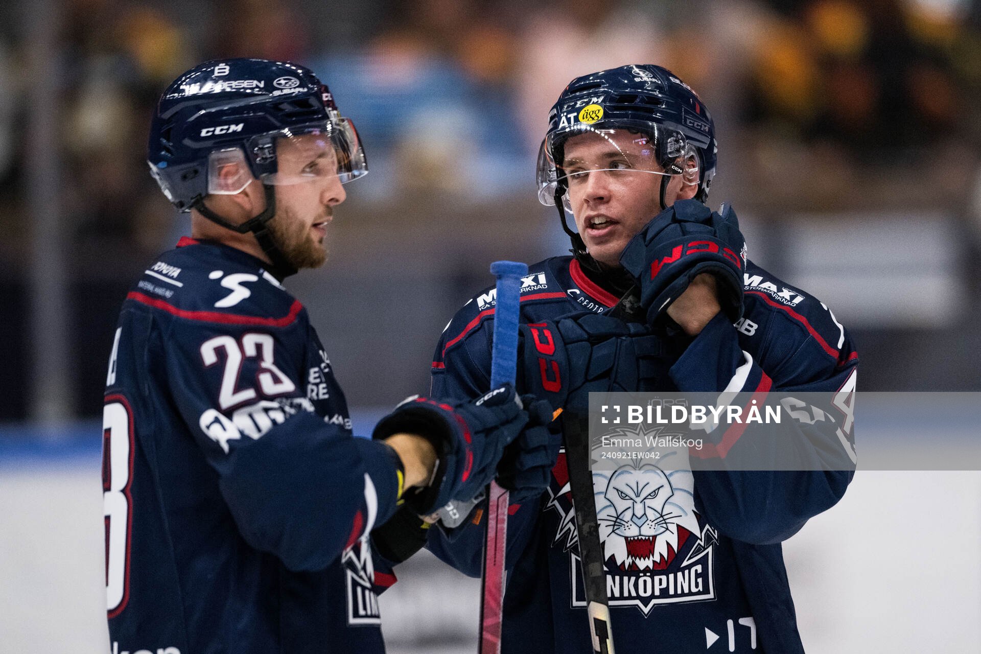 Linköpings Robin Kovacs och Oscar Lawner