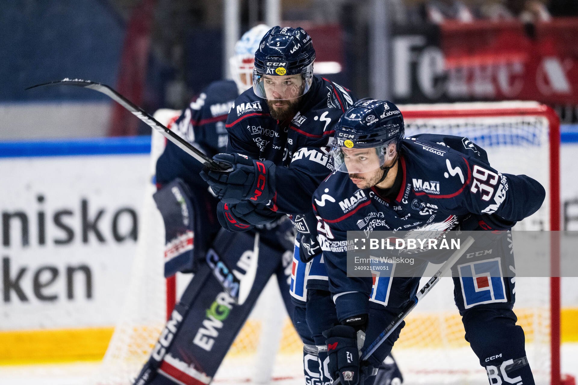 Linköpings Oscar Fantenberg och Ty Rattie