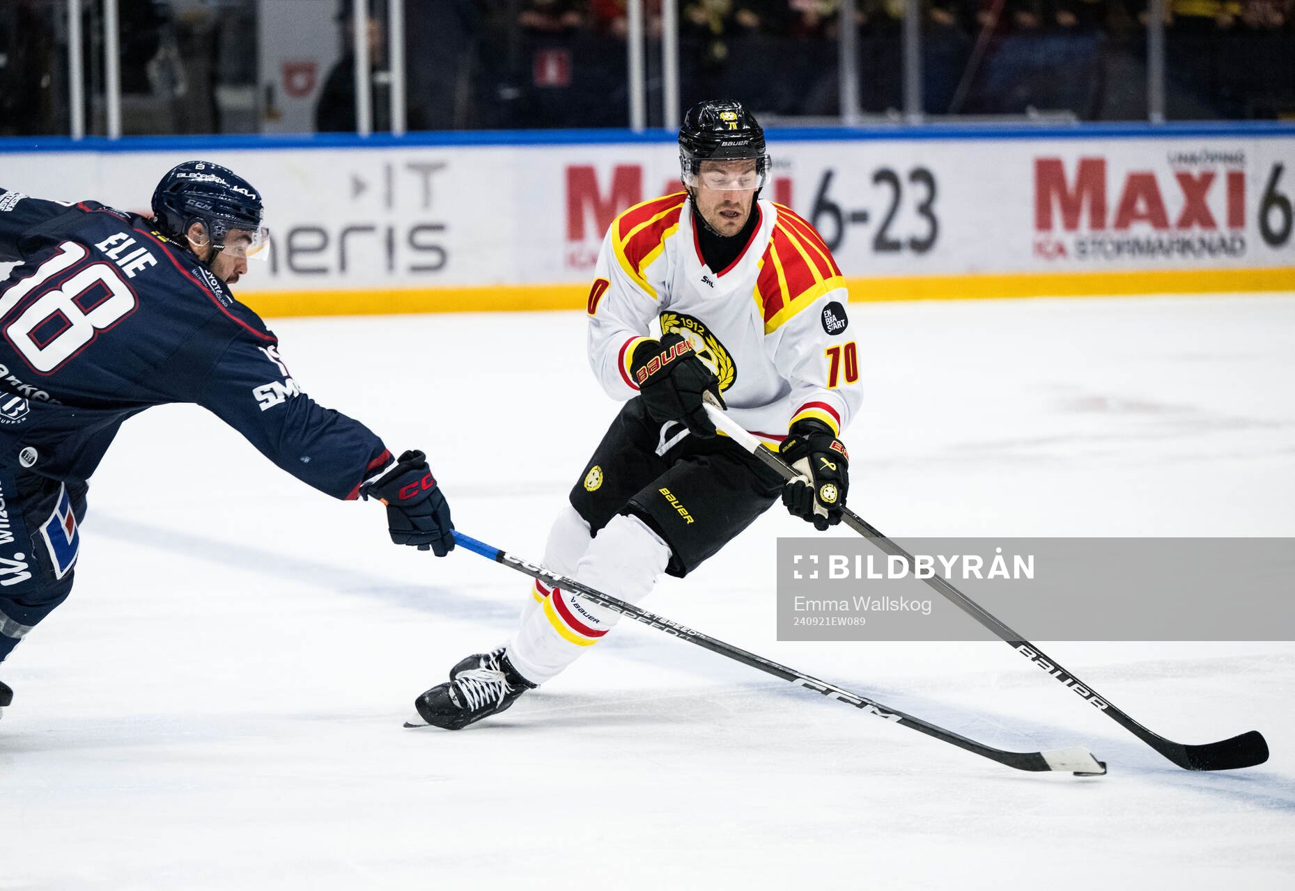 Linköpings Remi Elie och Brynäs Miks Indrasis