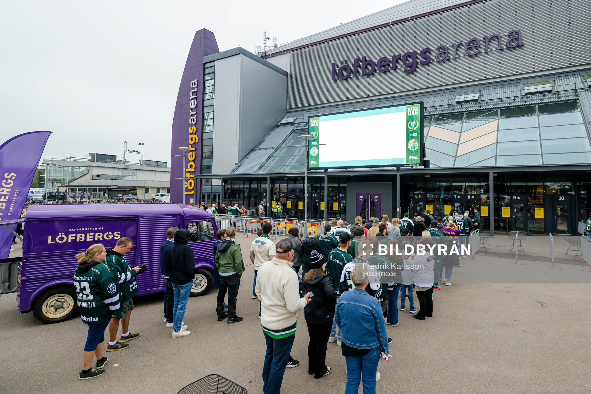 under ishockeymatchen i SHL mellan Färjestad och Rögle