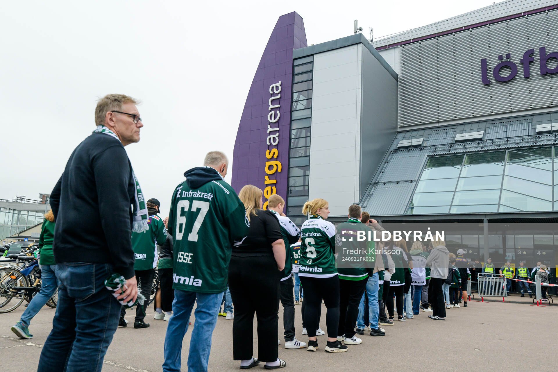 under ishockeymatchen i SHL mellan Färjestad och Rögle