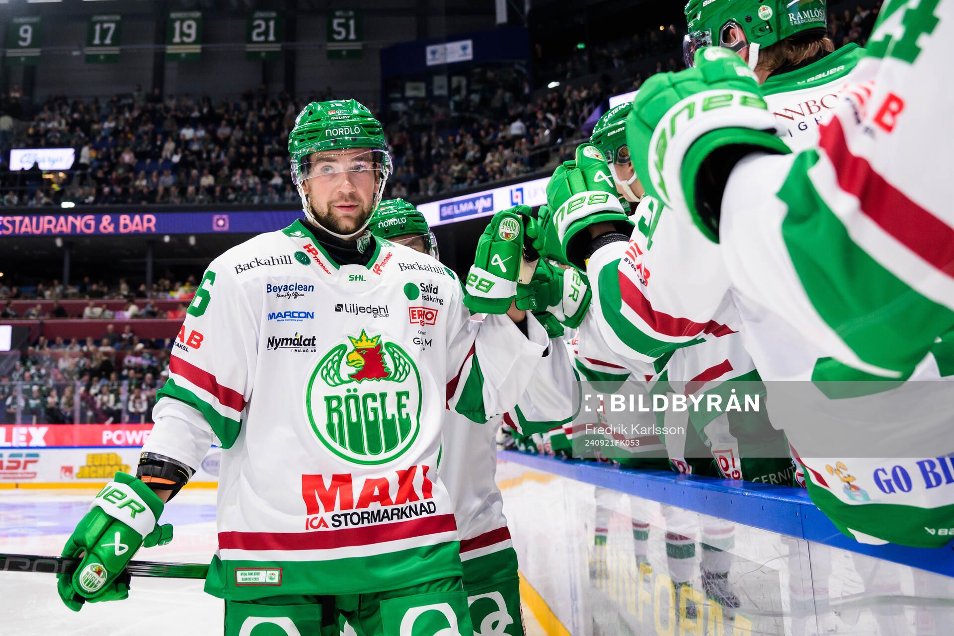 Rögles Lukas Ekeståhl-Jonsson jublar