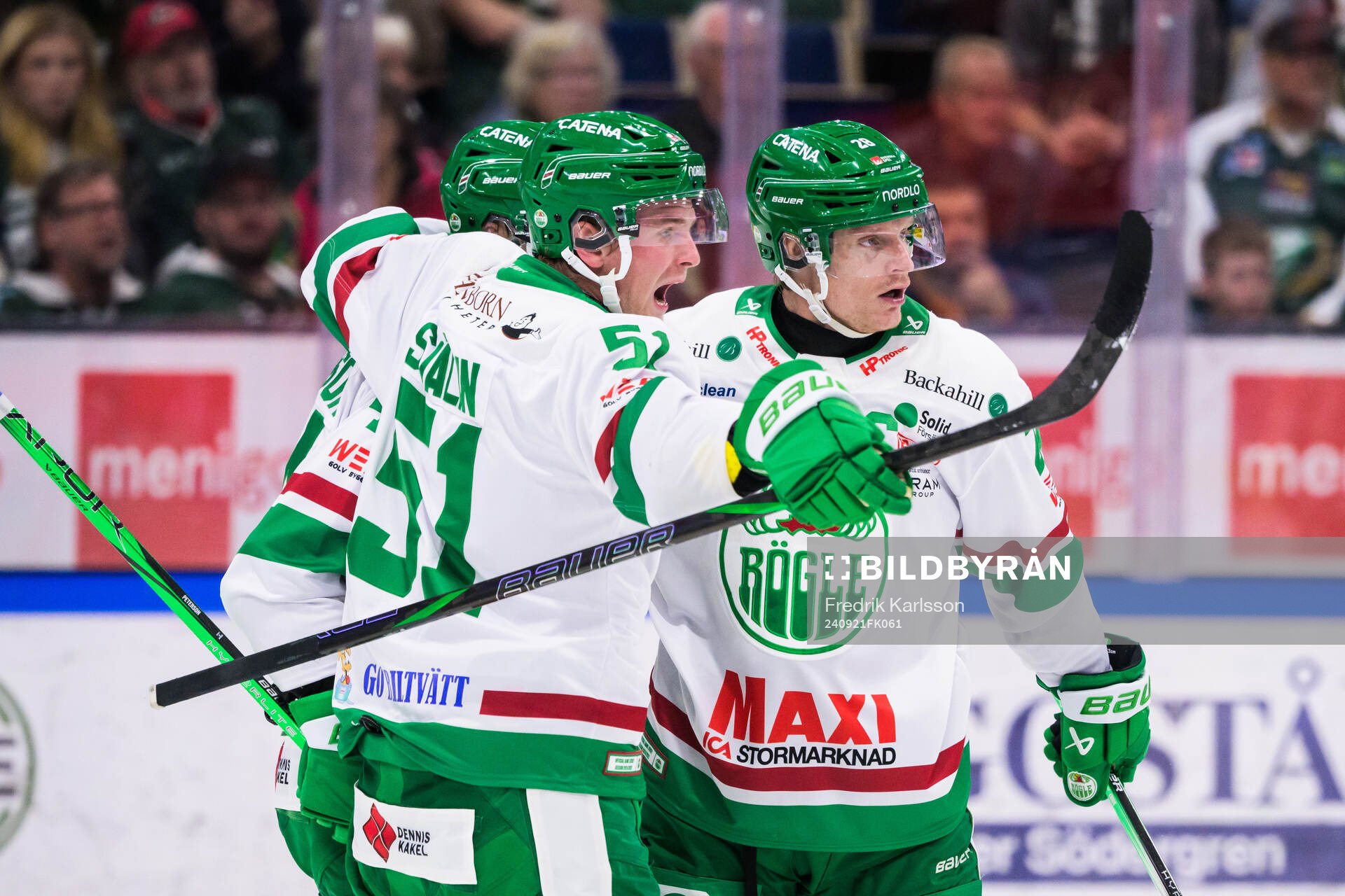 Rögles Anton Bengtsson jublar