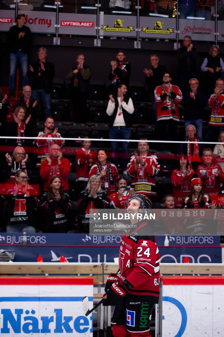 Örebros Hannes Björninen jublar