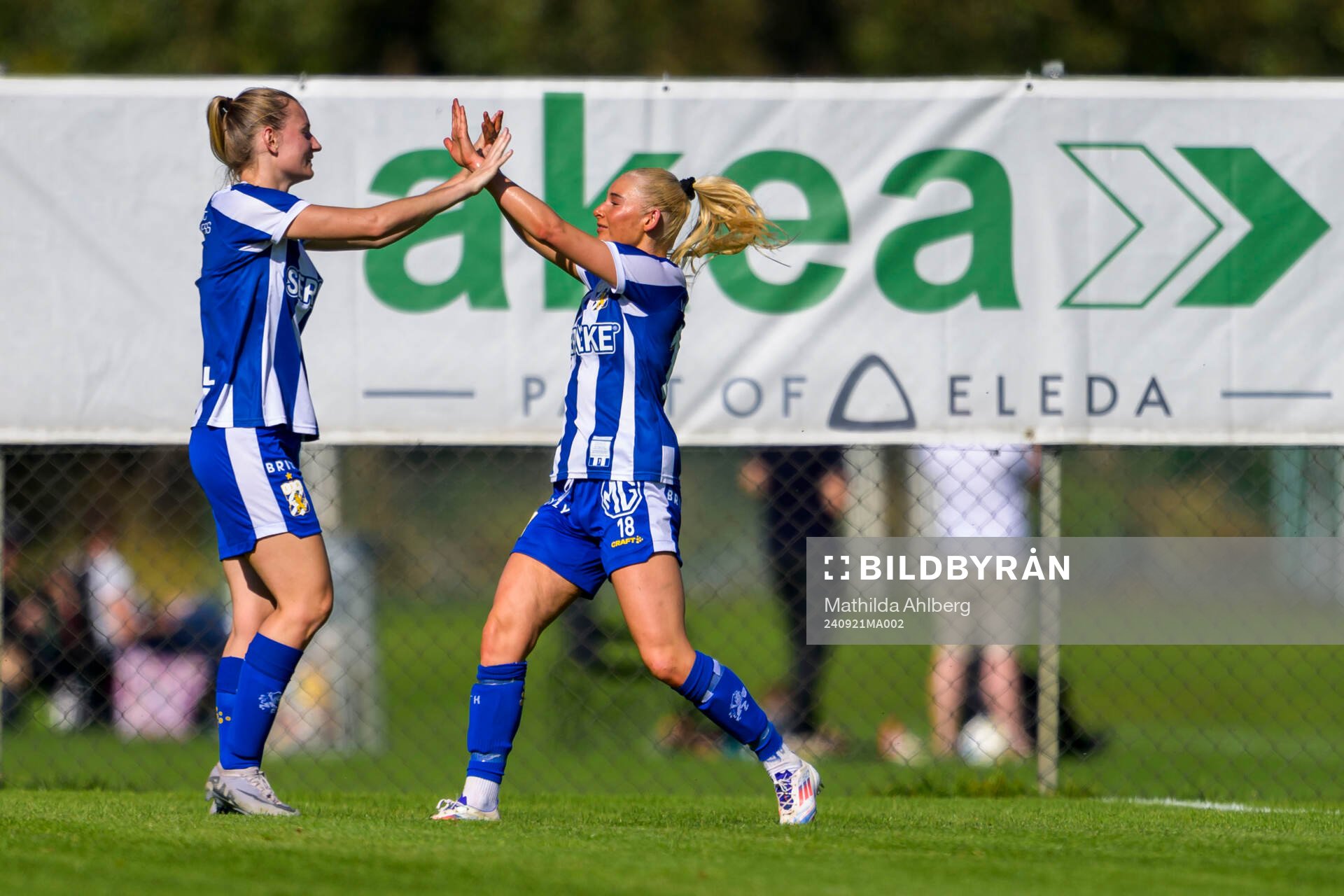 IFK Göteborgs Leia Molund jublar