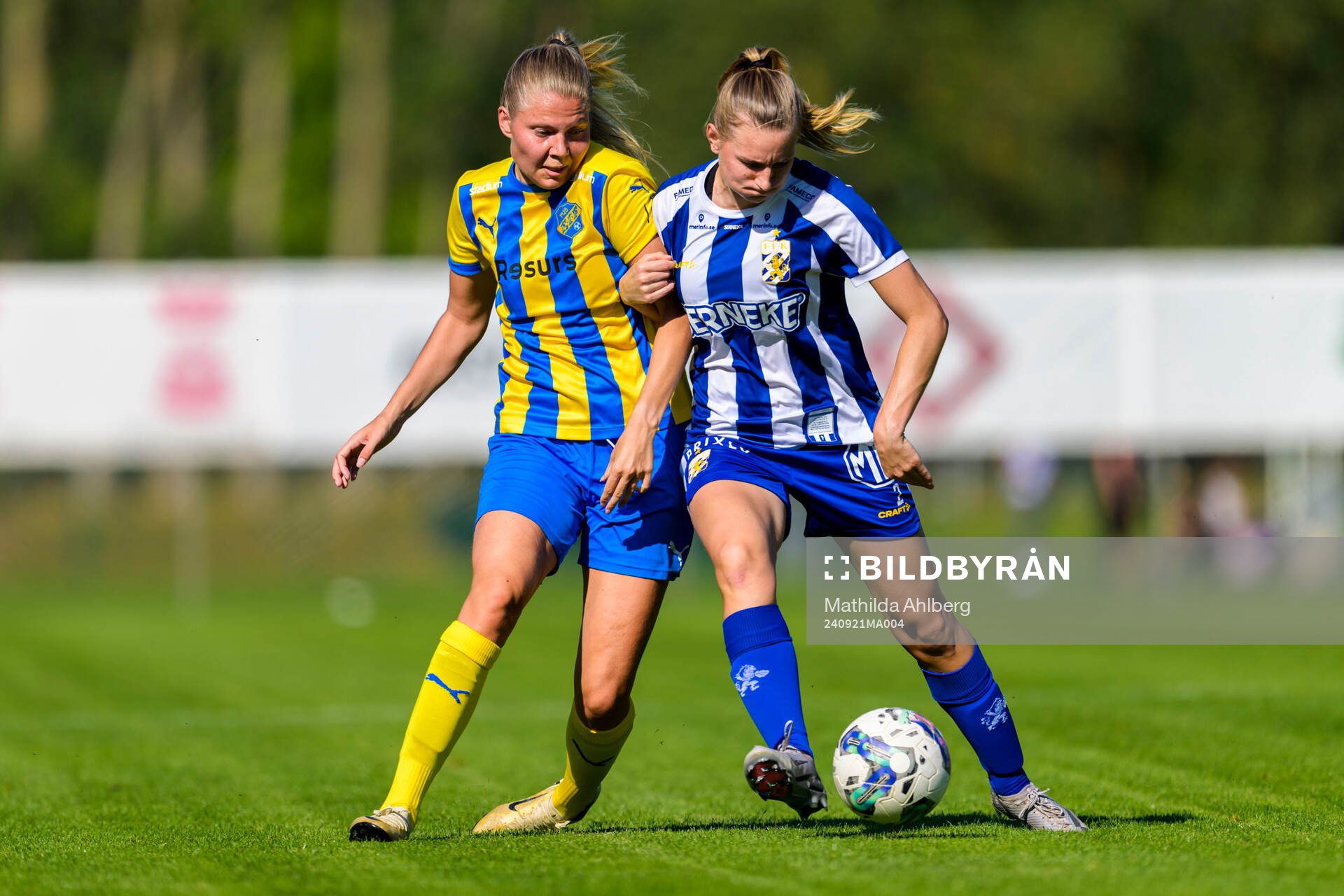 Eskilsminnes Johanna Olsson och IFK Göteborgs Marieka
