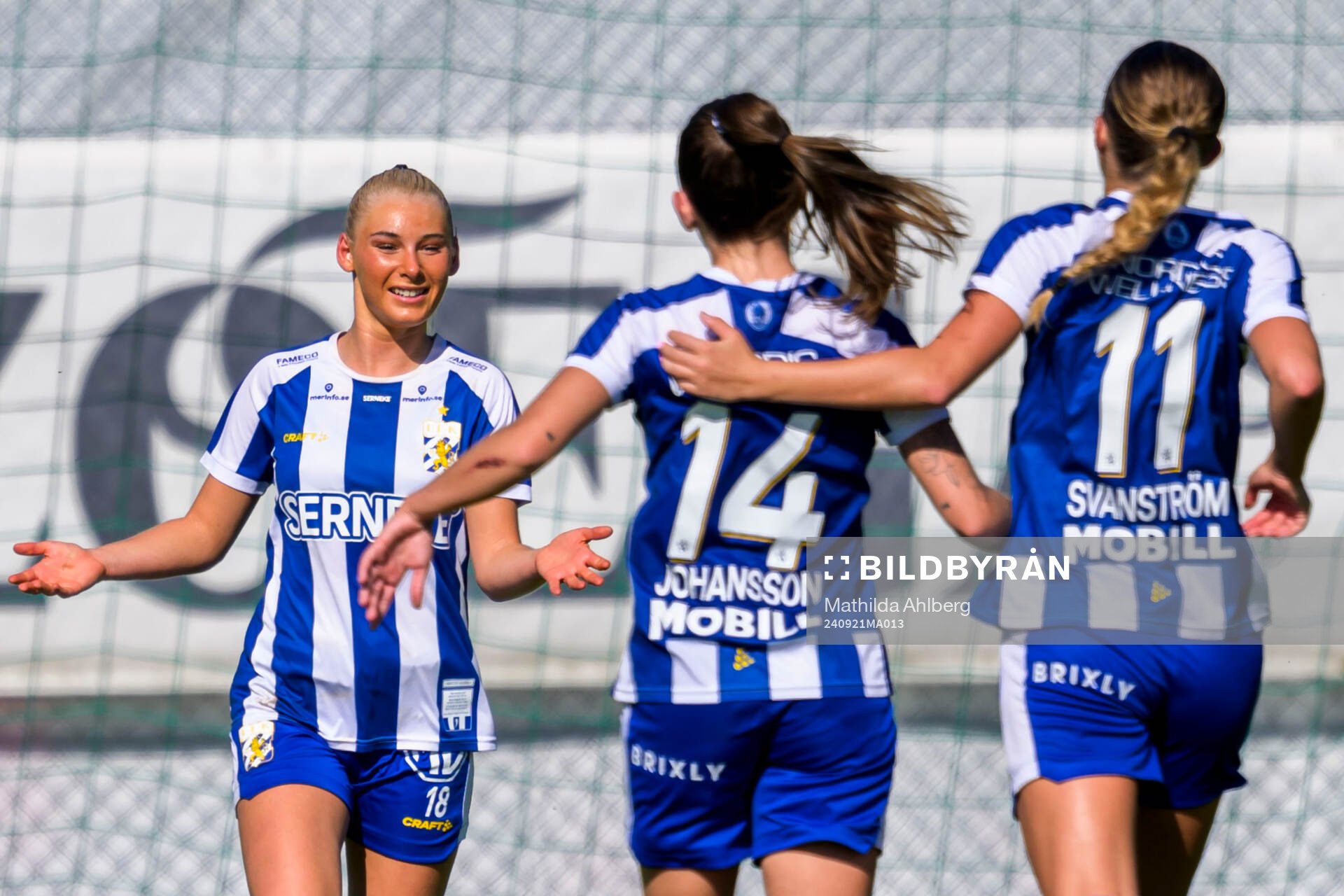 IFK Göteborgs Leia Molund jublar