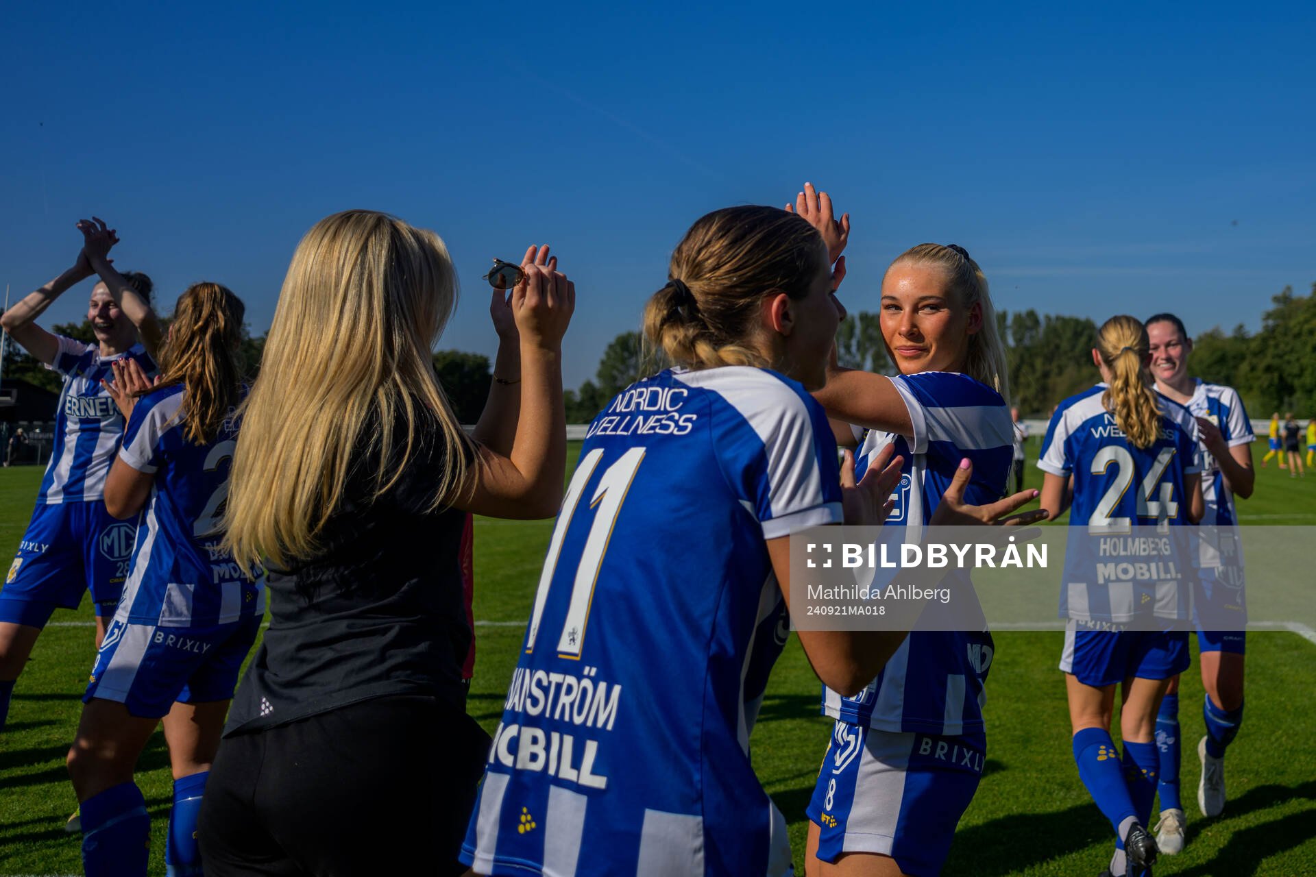 IFK Göteborgs spelare jublar