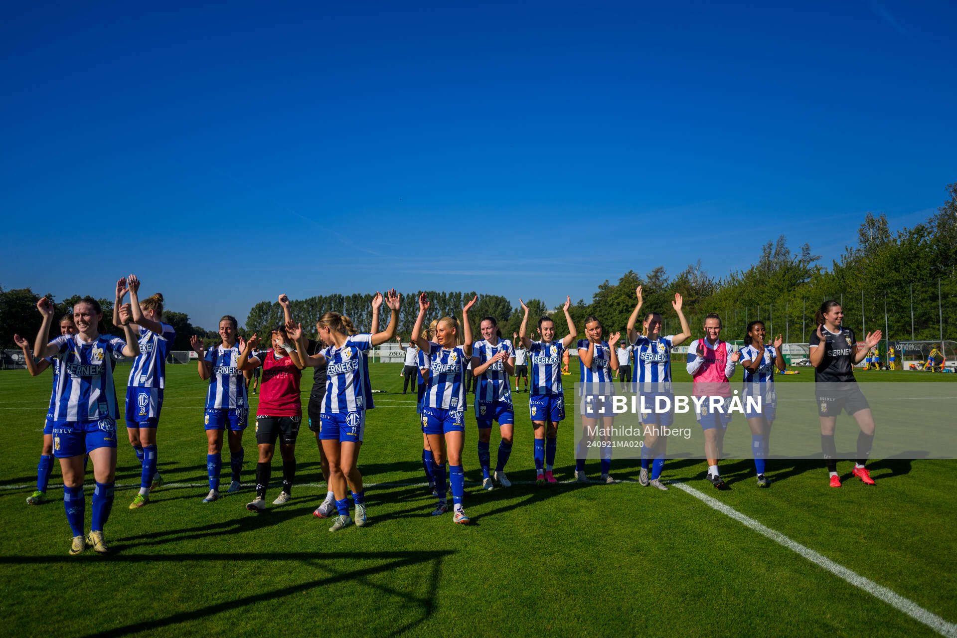 IFK Göteborgs spelare jublar