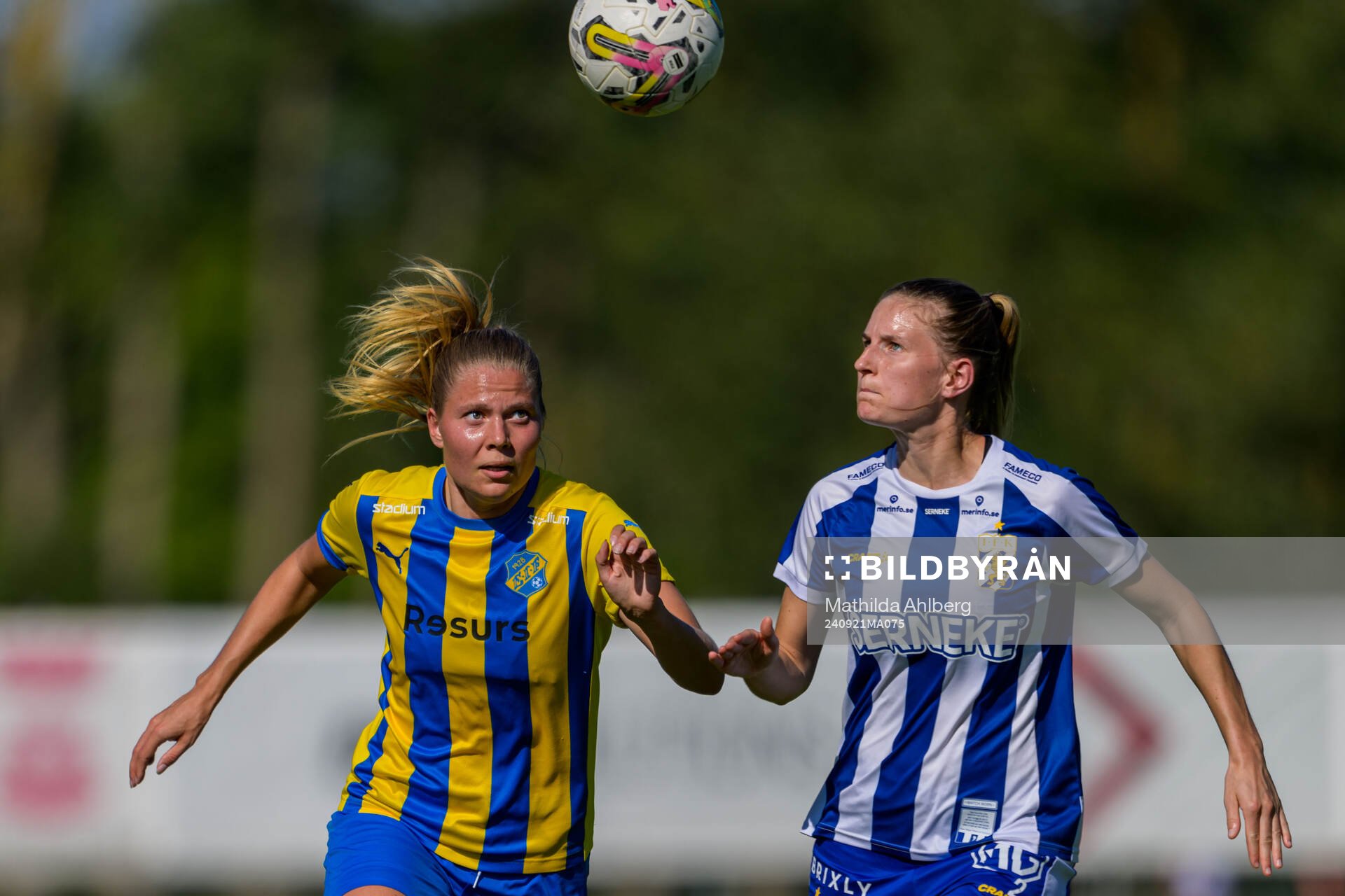 Eskilsminnes Johanna Olsson och IFK Göteborgs Marieka