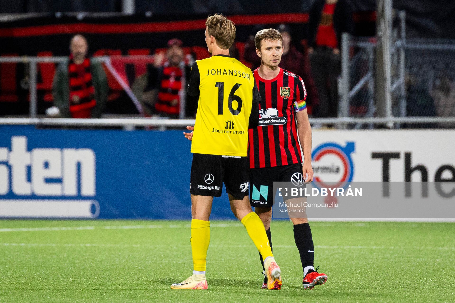 Mjällbys Alexander Johansson och Brommapojkarnas Ludvig