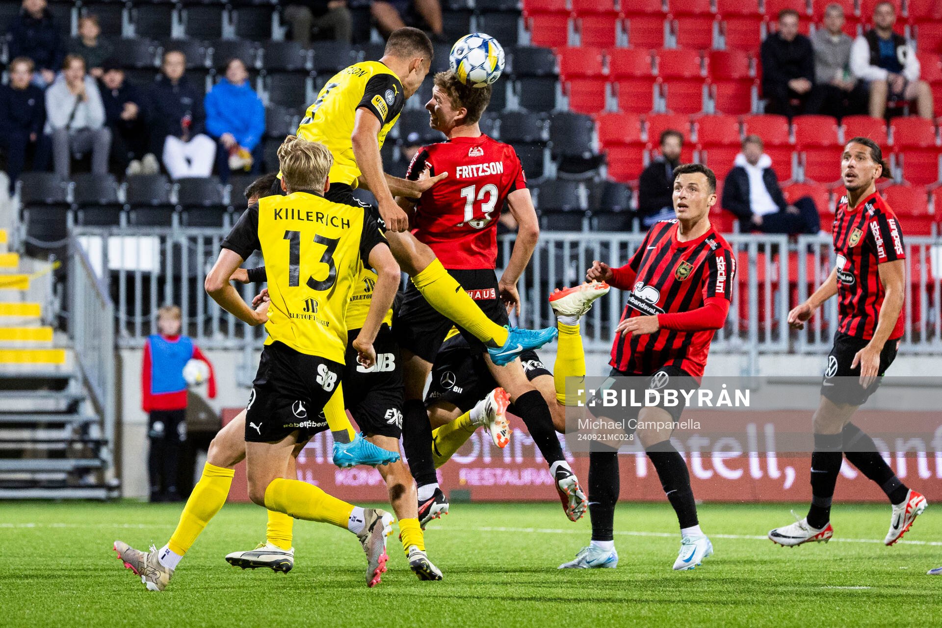 Mjällbys Rasmus Wikström och Brommapojkarnas Ludvig