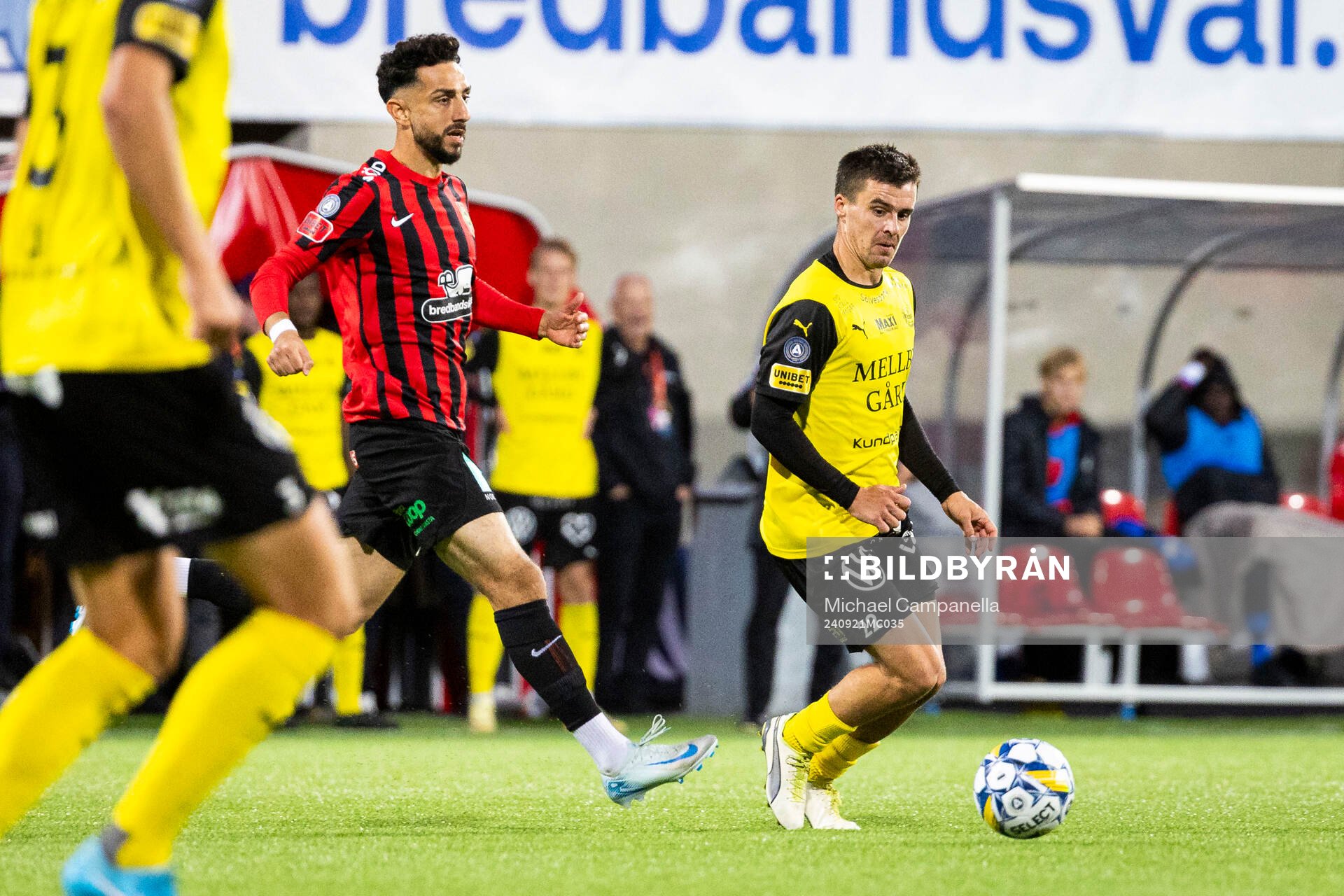 Brommapojkarnas Daleho Irandust och Mjällbys Jesper