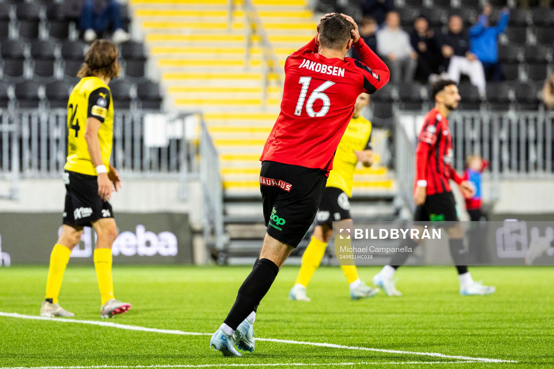 Brommapojkarnas Adam Skanning Jakobsen deppar