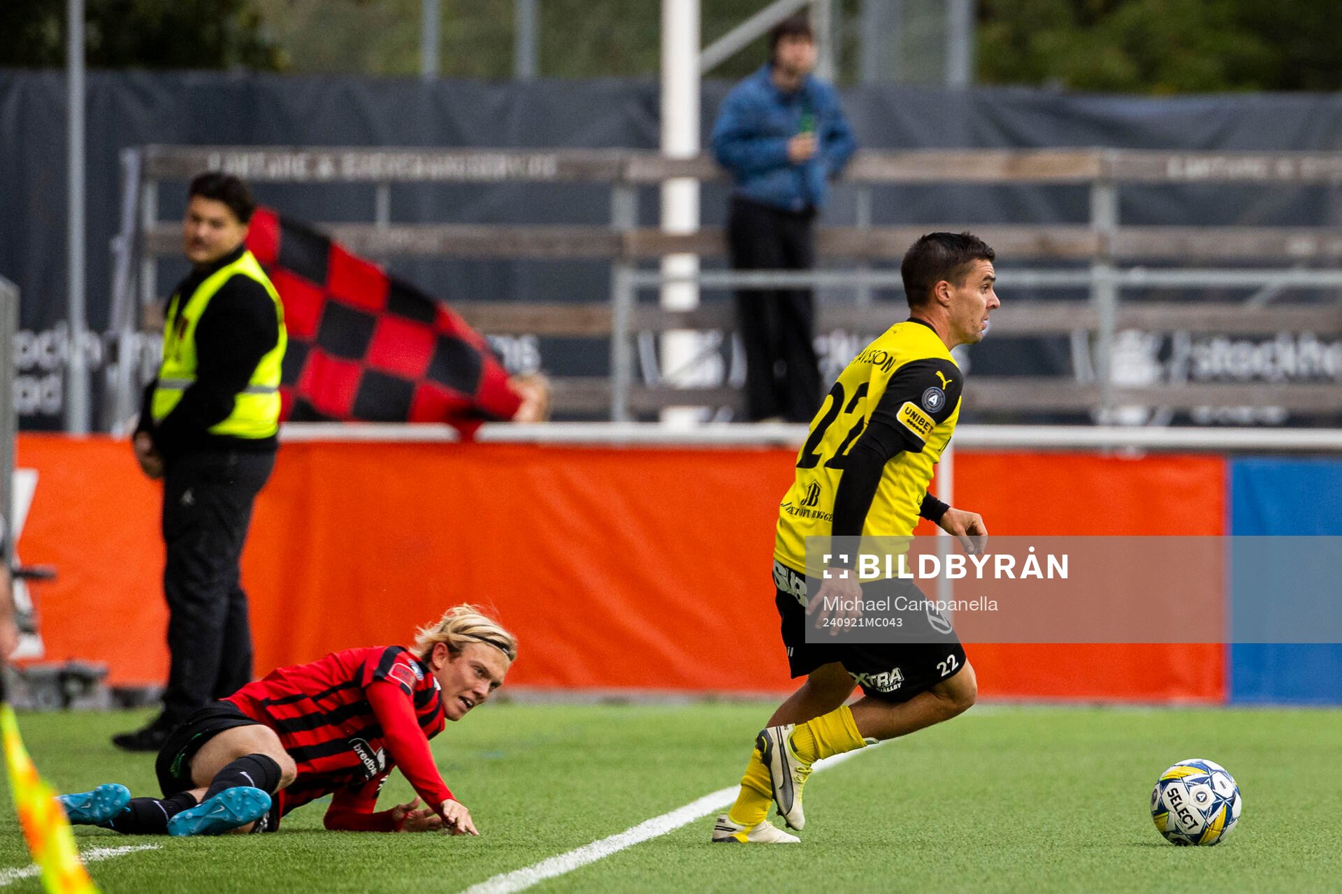 Brommapojkarnas Alexander Jensen och Mjällbys Jesper
