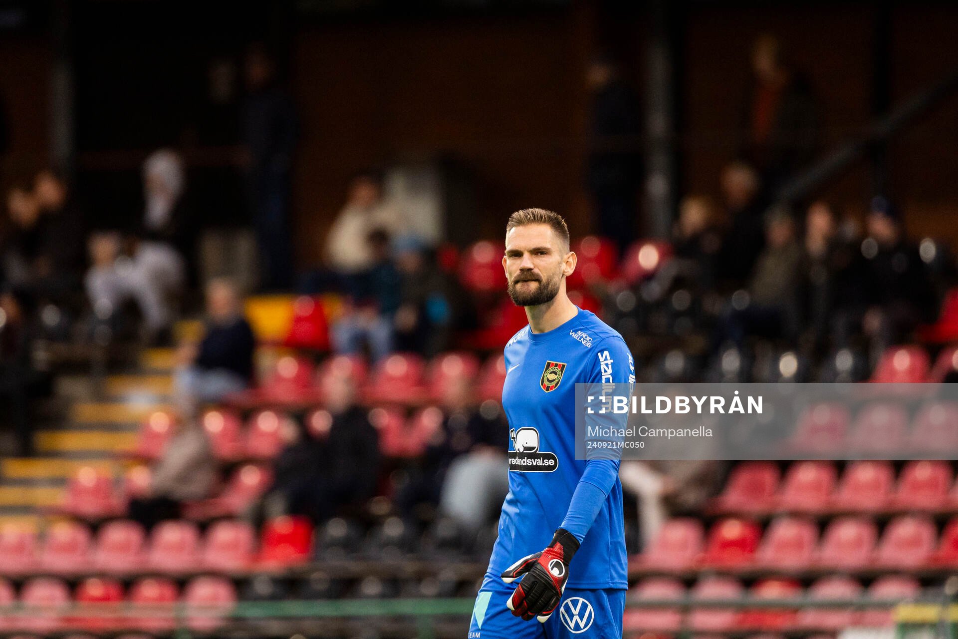 Brommapojkarnas målvakt Lucas Hägg Johansson