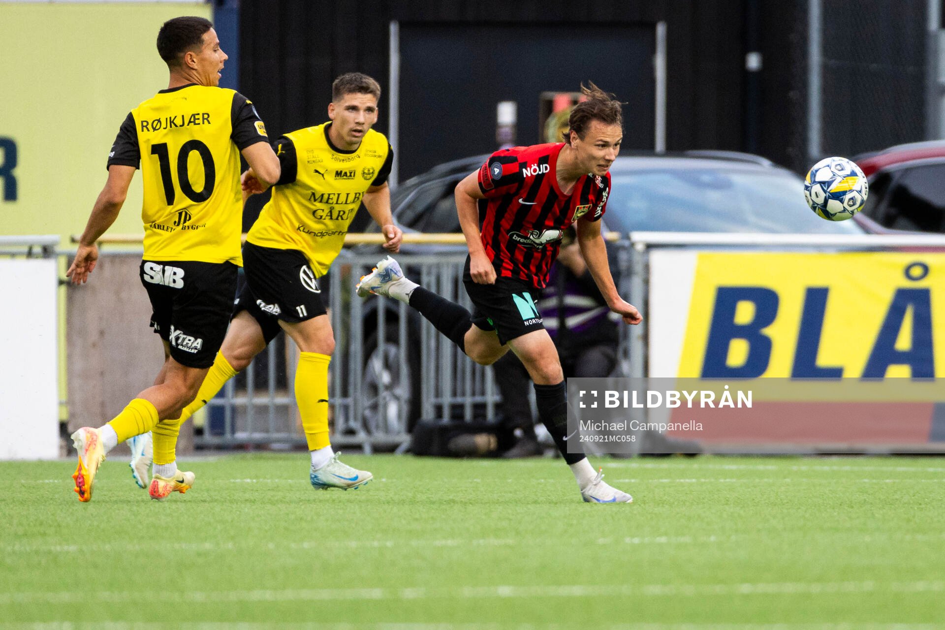 Mjällbys Timo Stavitski och Brommapojkarnas Alex Timossi
