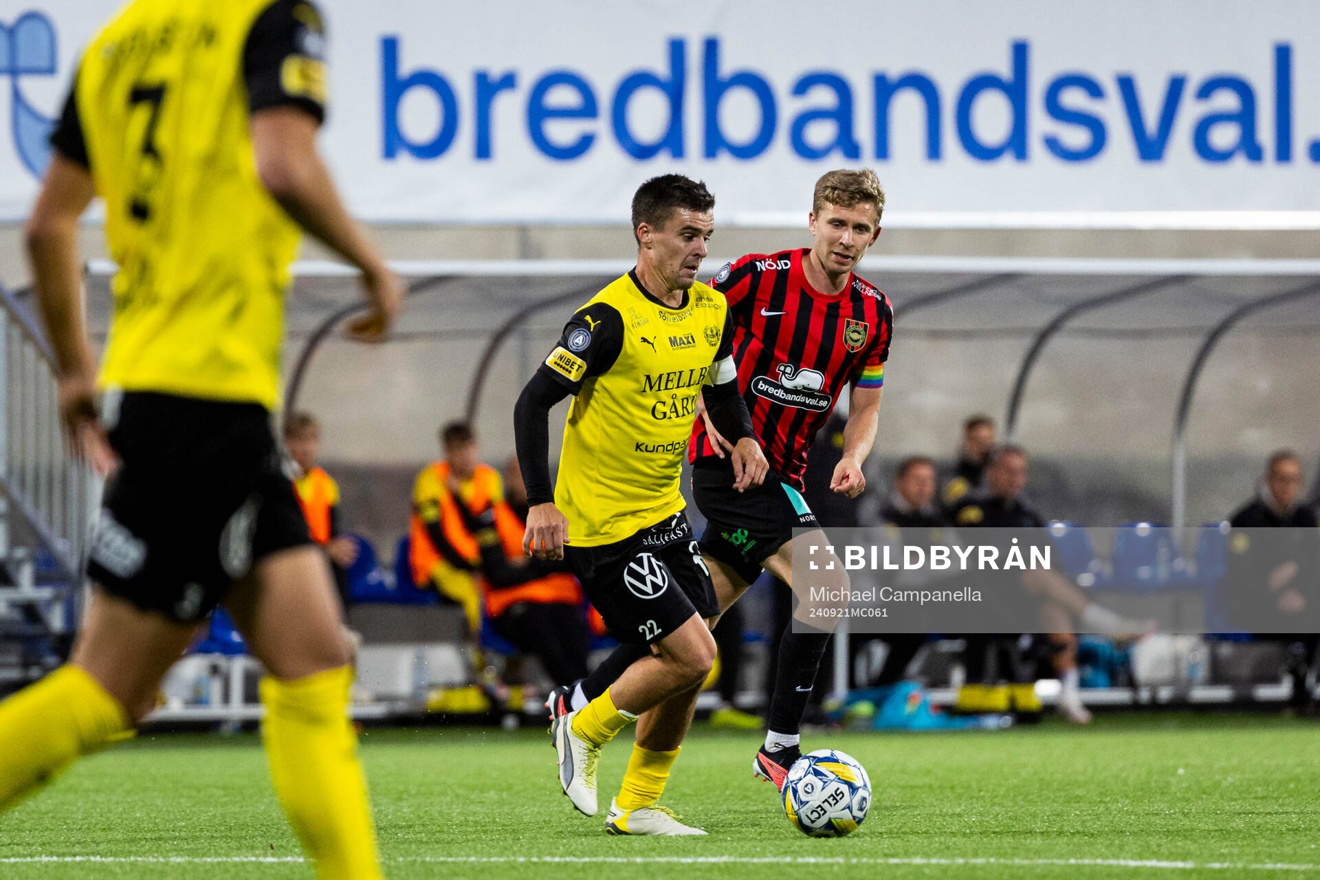 Mjällbys Jesper Gustavsson och Brommapojkarnas  Ludvig