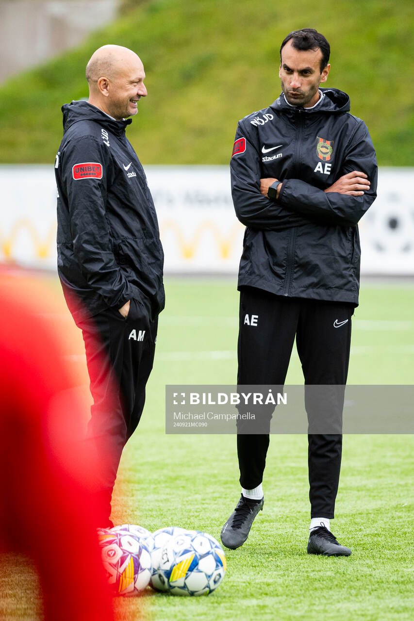 Brommapojkarnas tränare Andreas Engelmark
