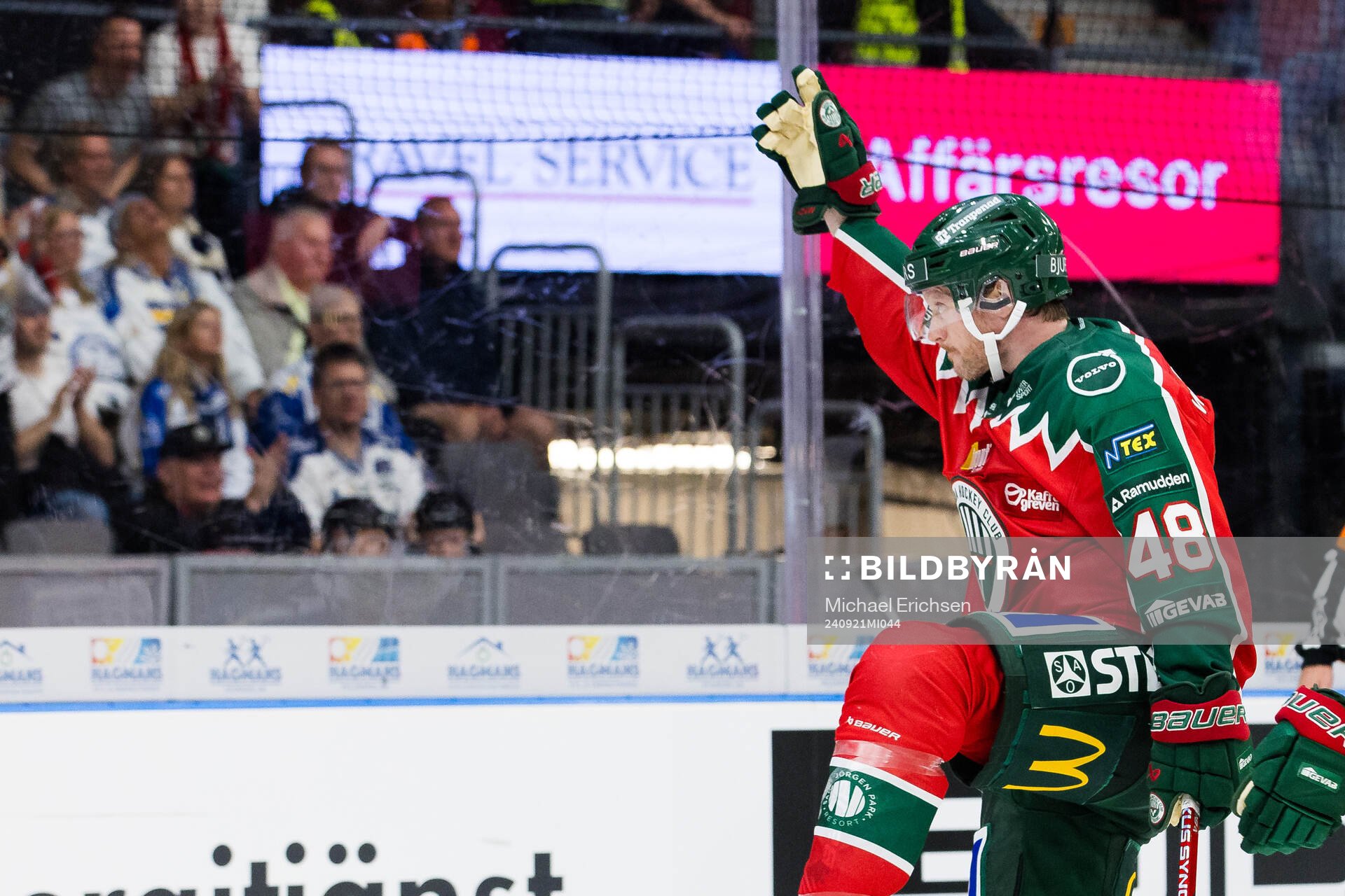 Frölundas Carl Klingberg jublar