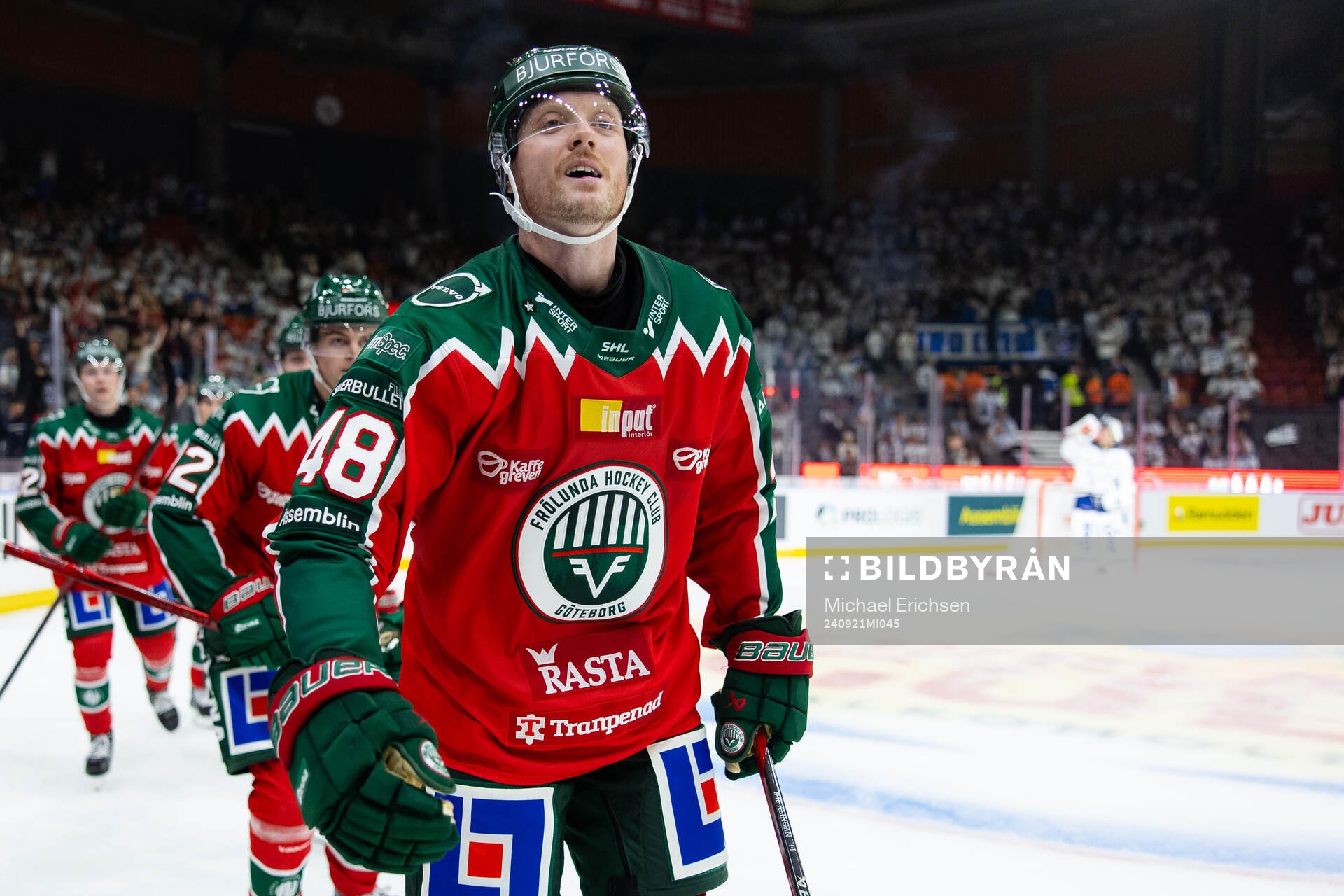 Frölundas Carl Klingberg jublar