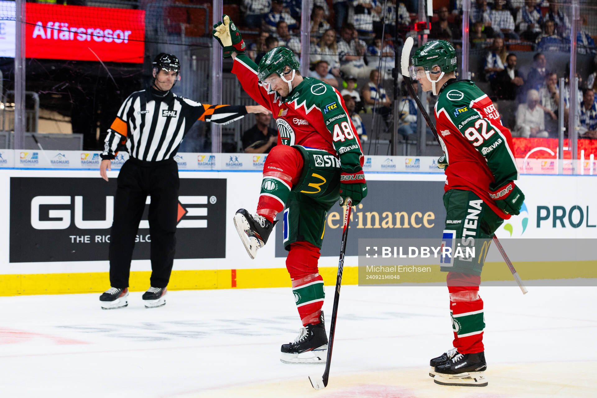 Frölundas Carl Klingberg jublar