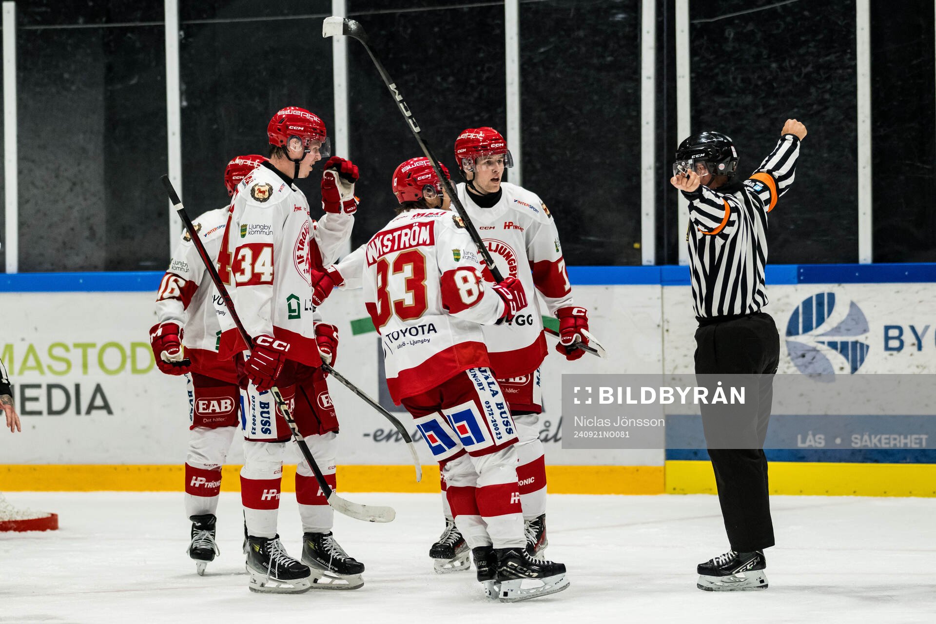 Troja/Ljungbys Jonathan Wikström och Jonathan Andersen och