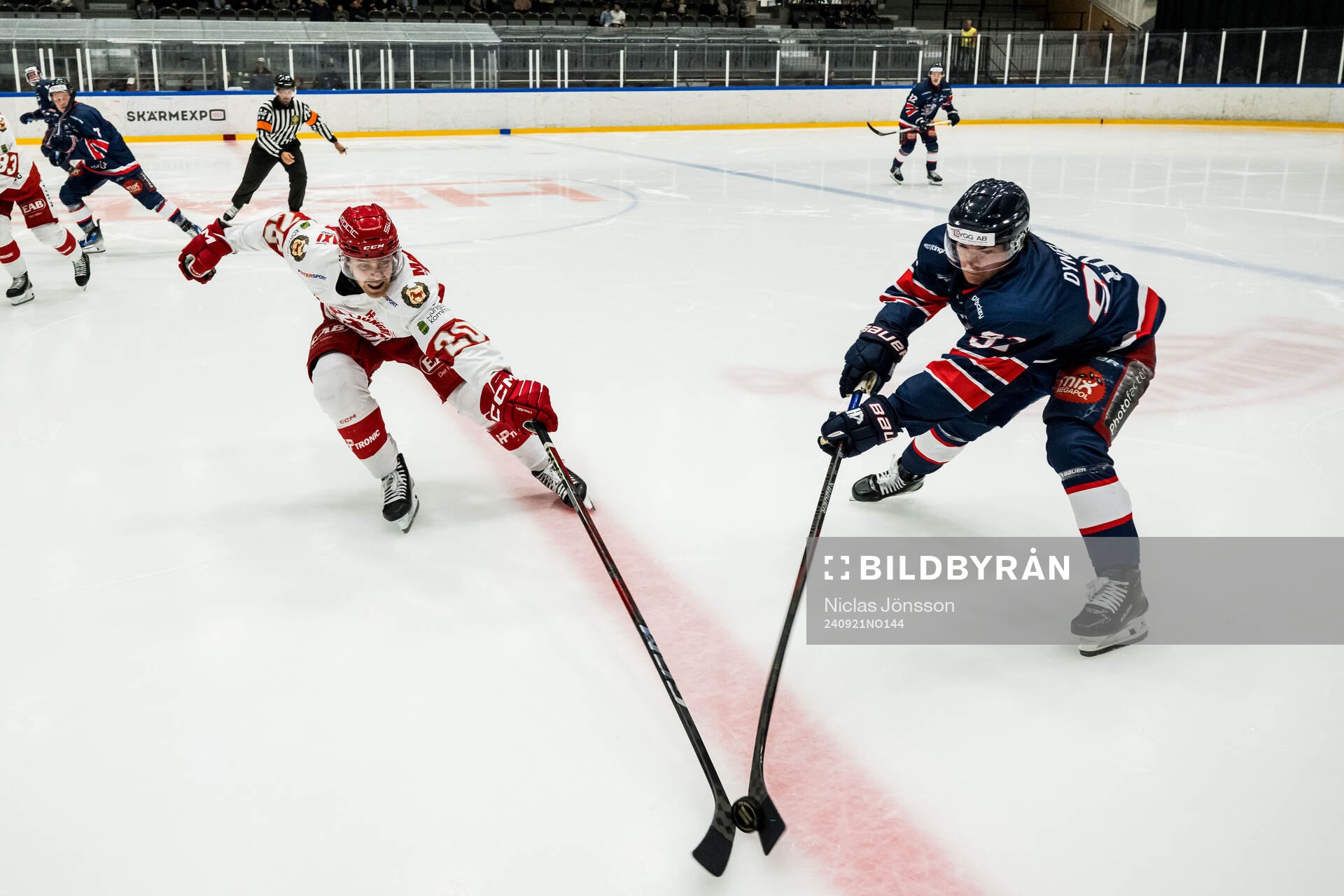 Troja/Ljungbys Filip Lennström och Halmstads Elias Dynell