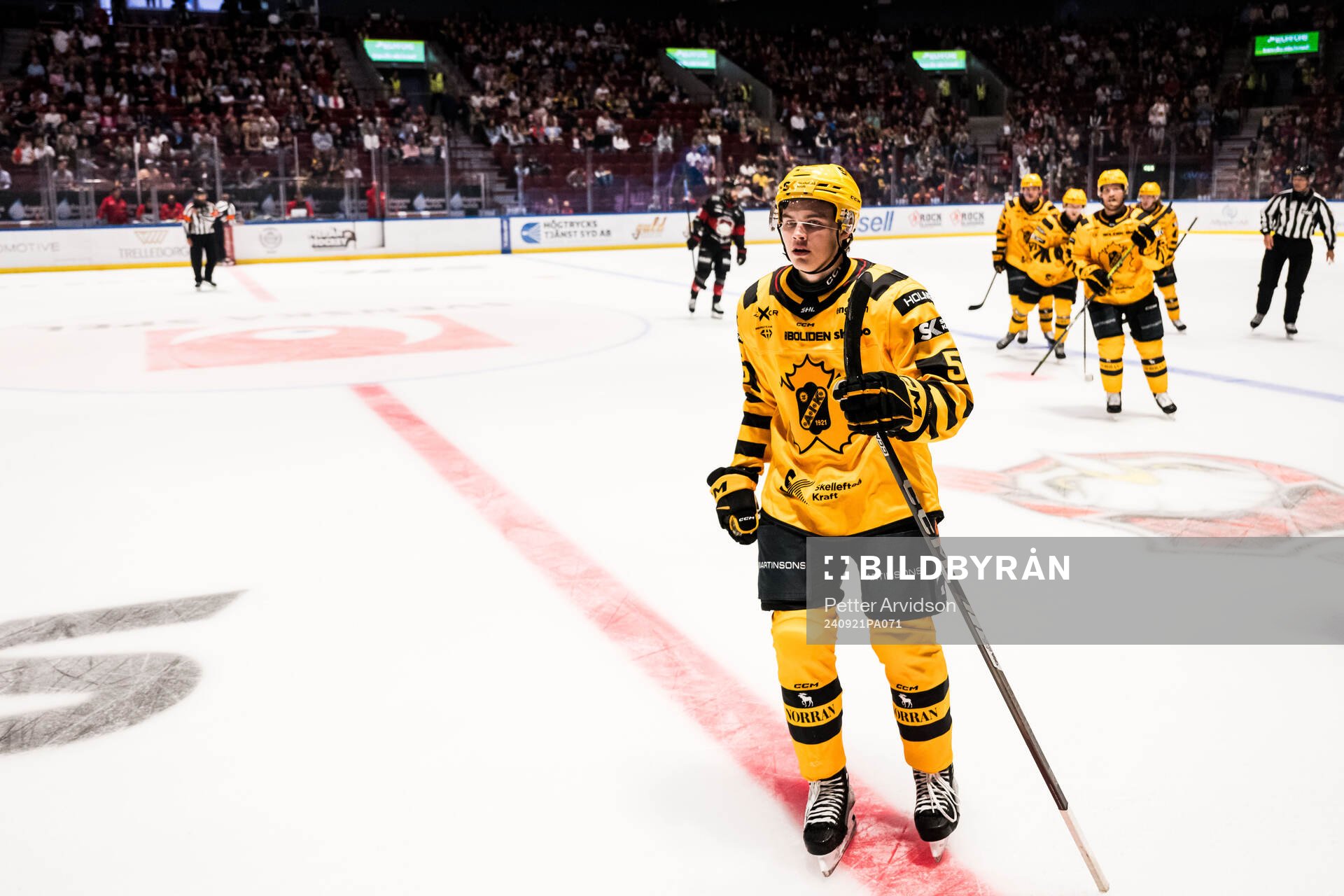 Skellefteås Axel Sandin Pellikka jublar
