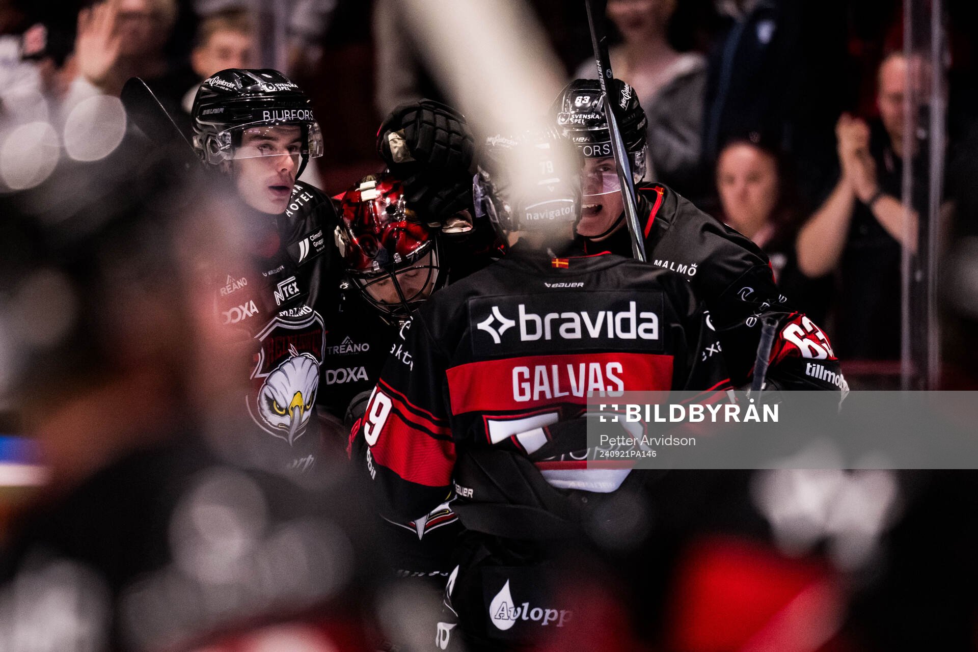 Malmö Redhawks målvakt Daniel Marmenlind och Fredrik