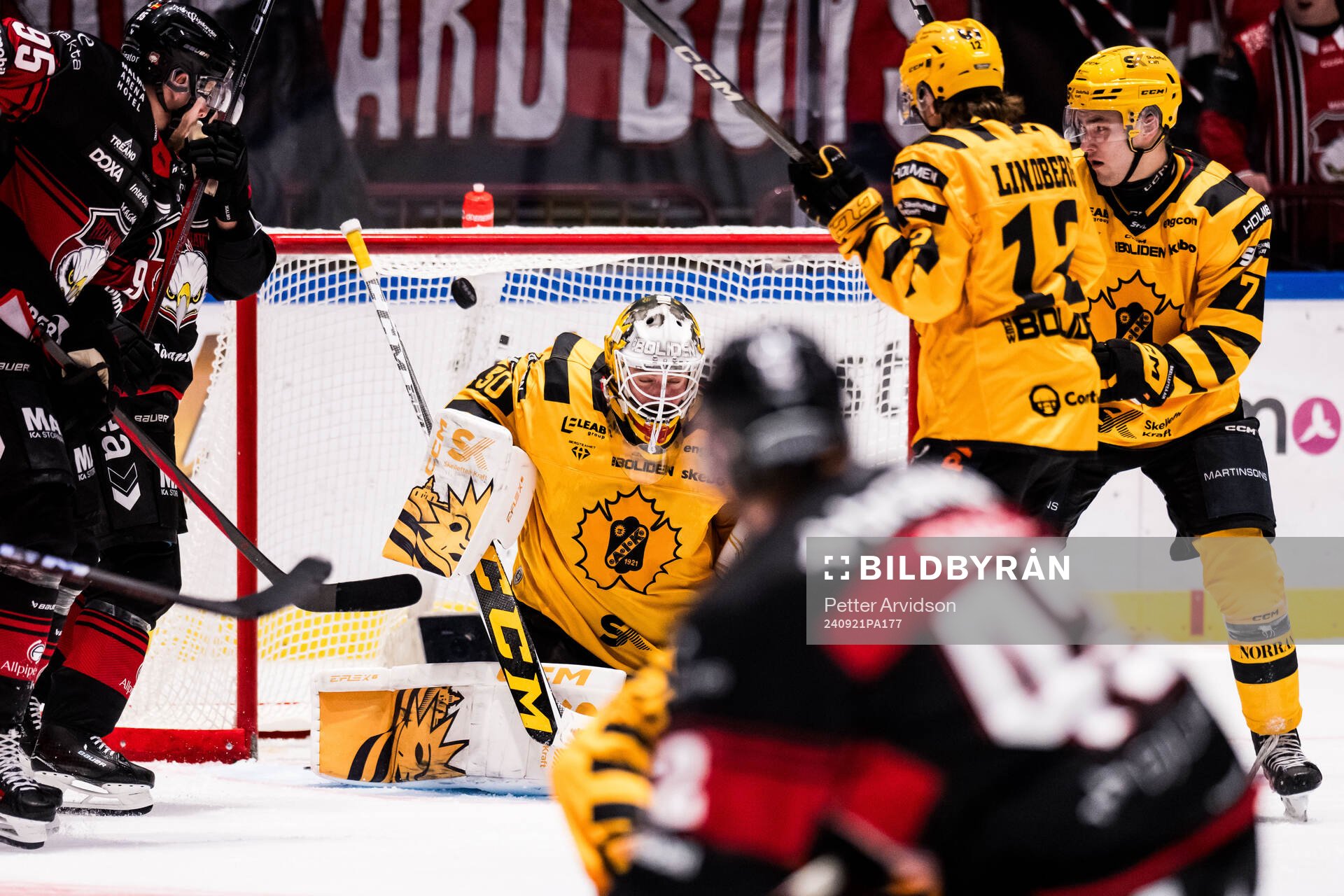 Skellefteås målvakt Gustaf Lindvall