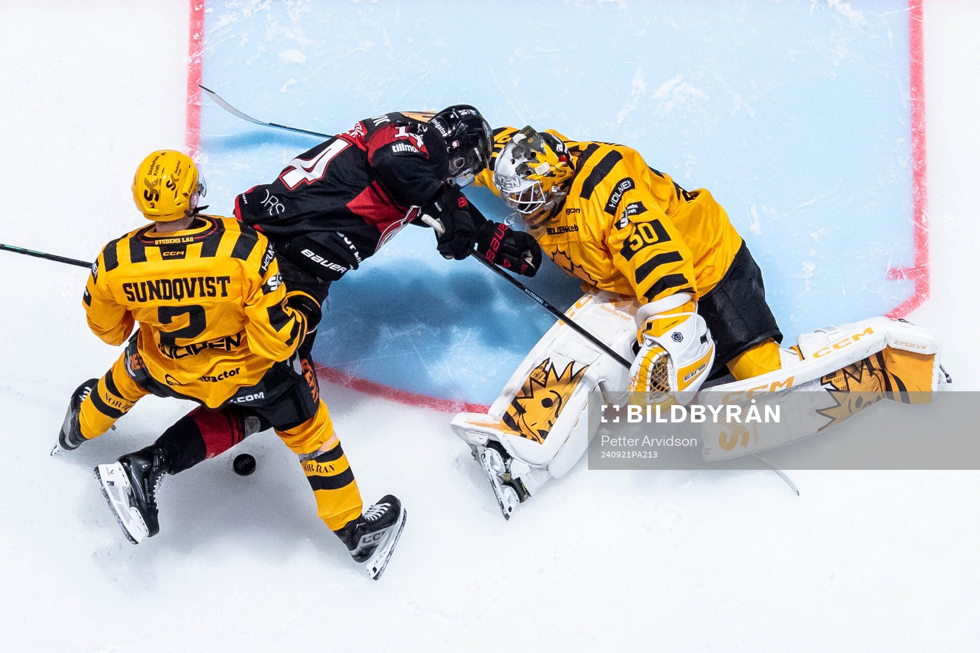 Malmö Redhawks Otto Stenberg oroar mot Skellefteås