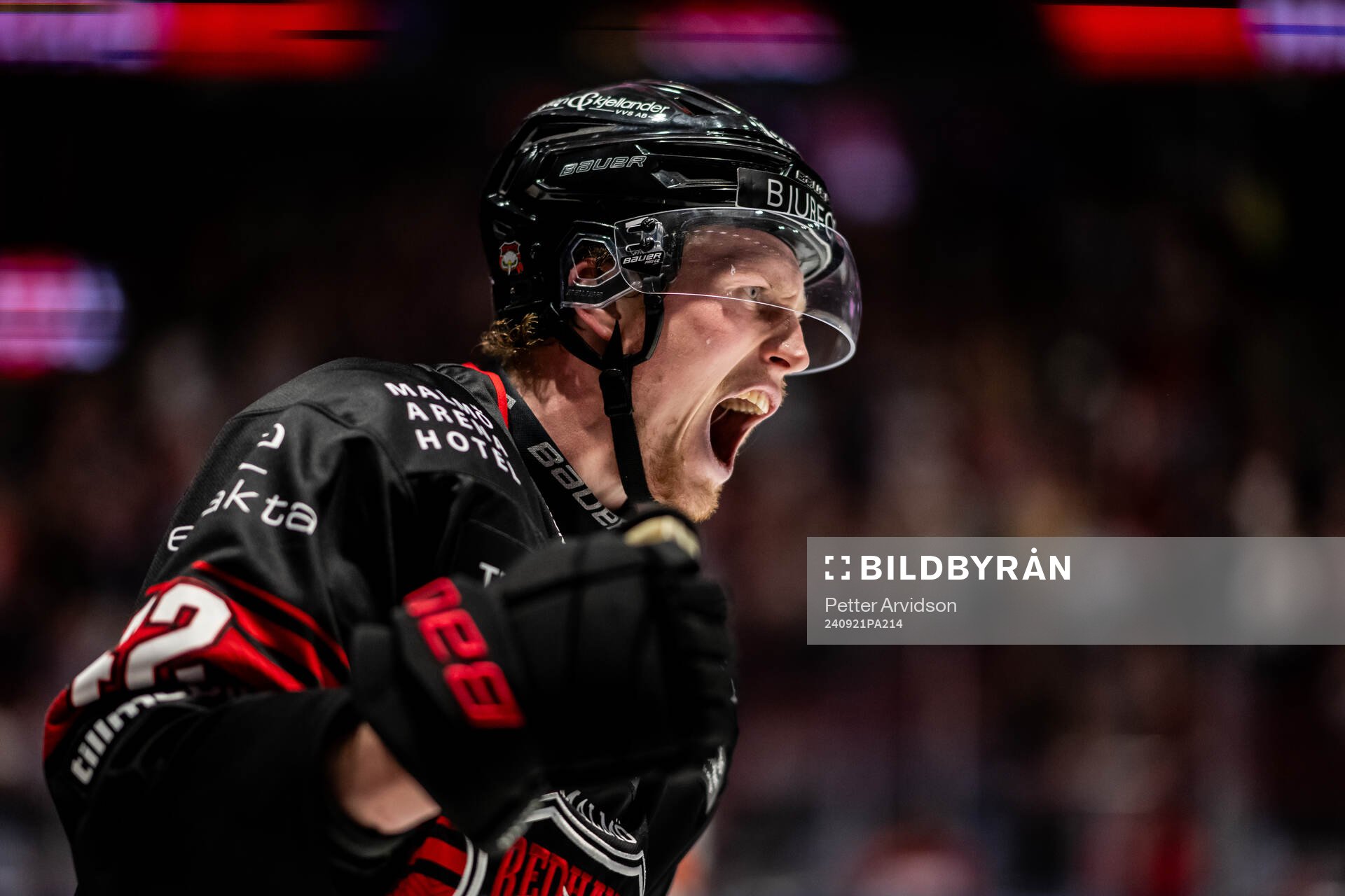 Malmö Redhawks Robin Salo jublar
