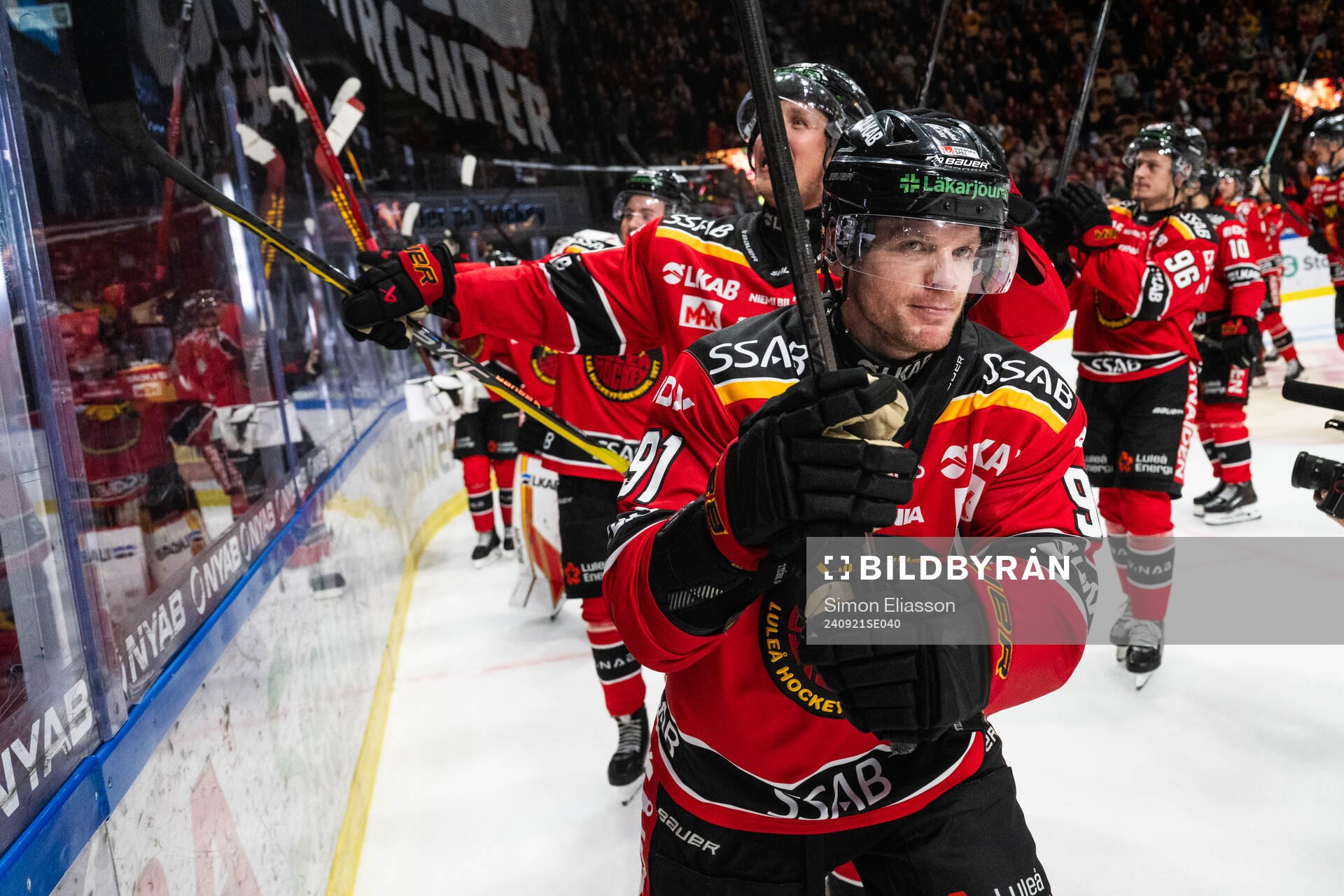 Luleås Brian O'neil jublar