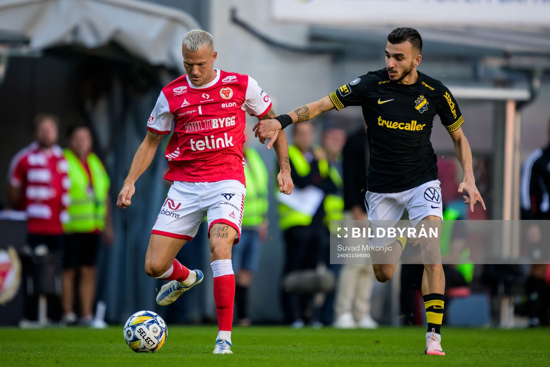 Kalmars Rasmus Sjöstedt och AIKs Ioannis Pittas