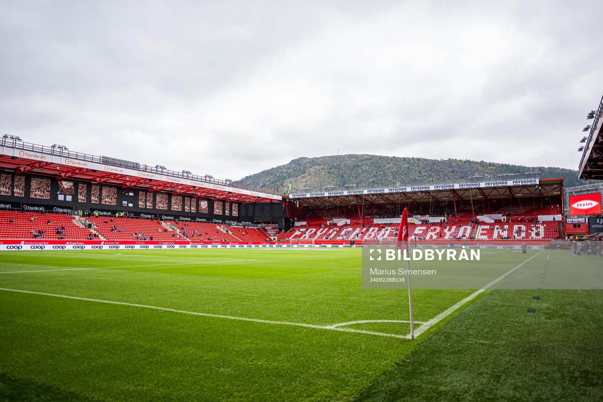 Brann Stadion ahead of the Eliteserien match between Brann and Bodø/Glimt on September 22, 2024 in Bergen. 