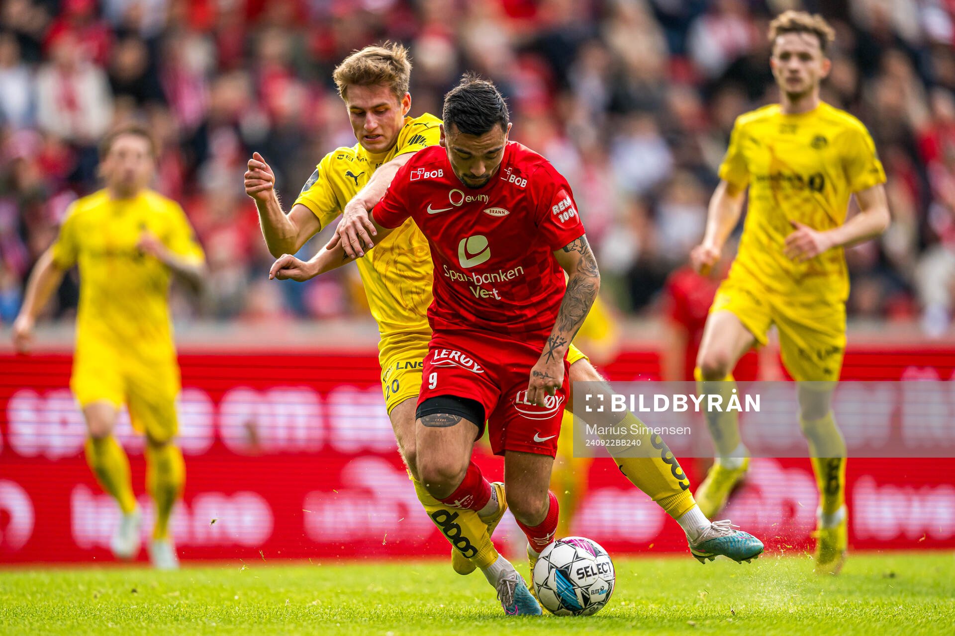 Fredrik Sjøvold of Bodø/Glimt and Niklas Fernando Castro