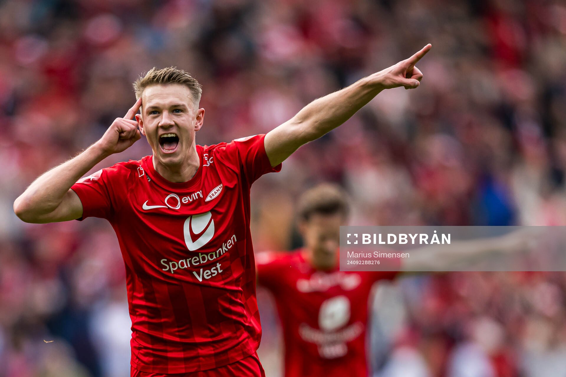 Emil Kornvig of Brann celebrates