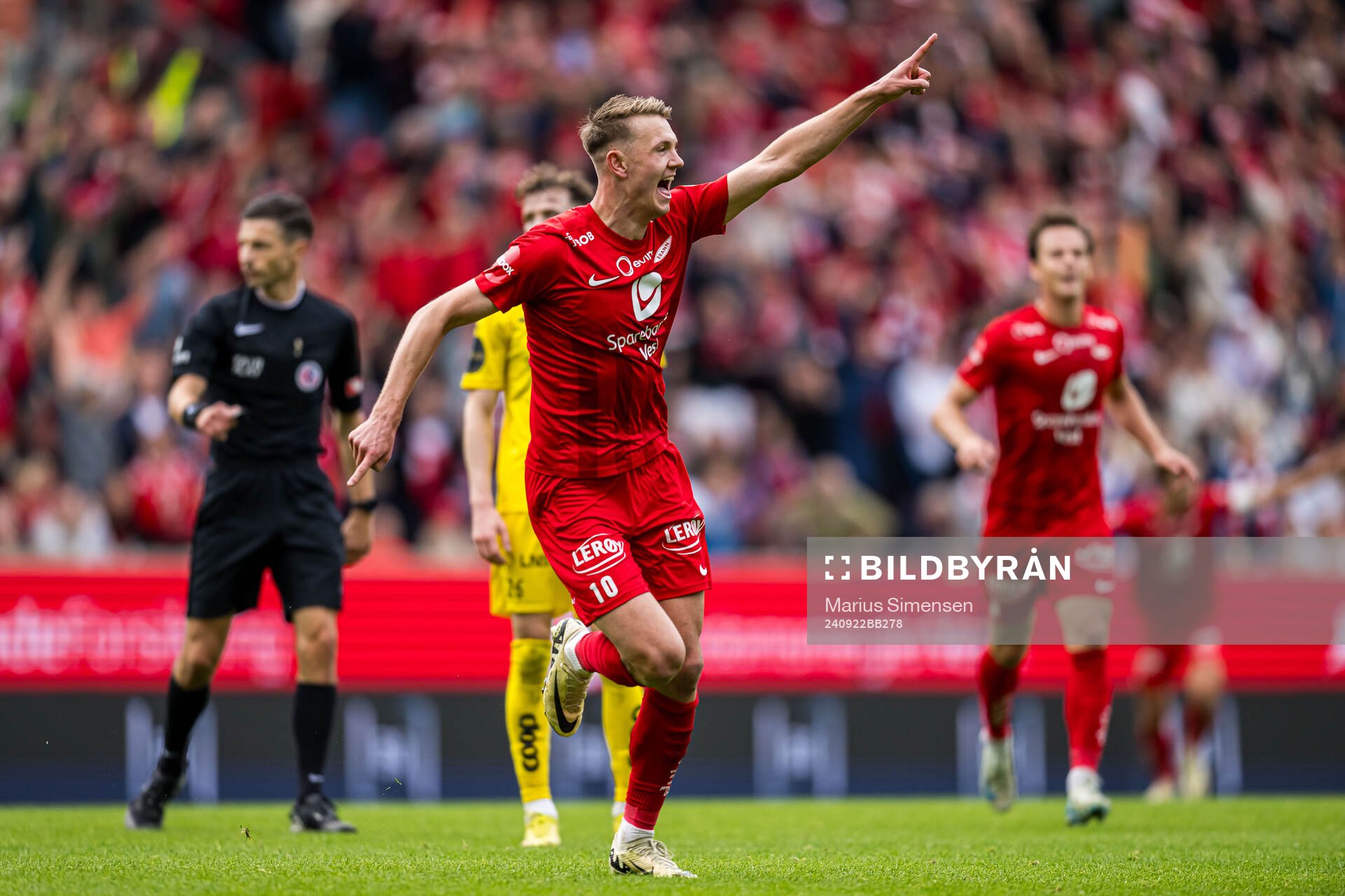 Emil Kornvig of Brann celebrates