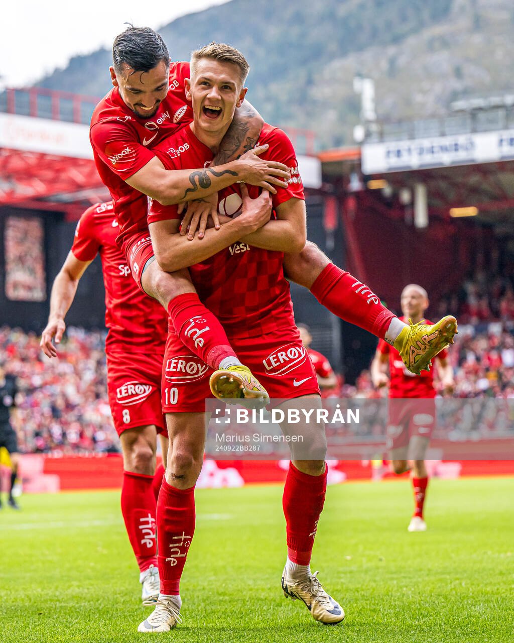 Emil Kornvig of Brann celebrates