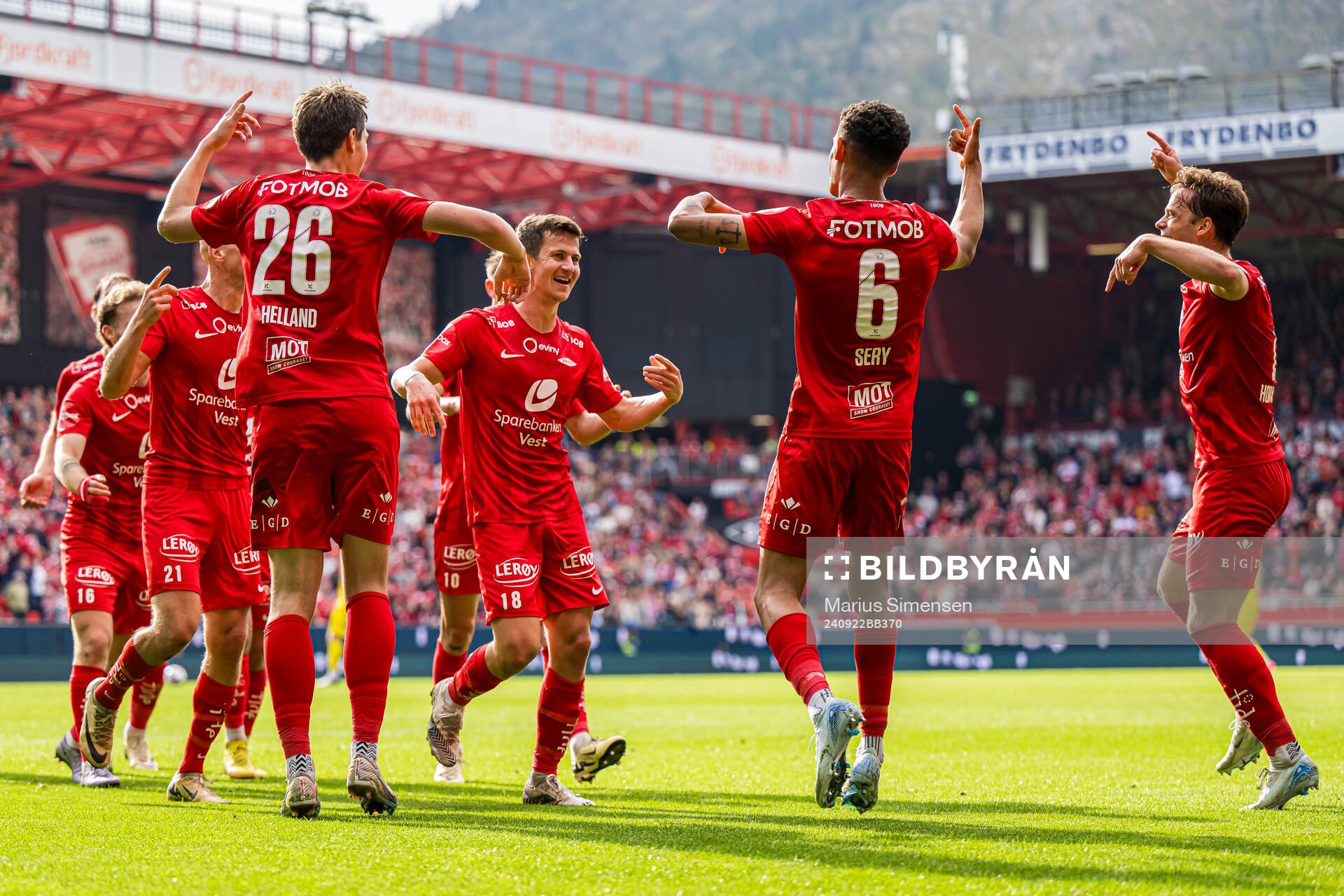 Sander Erik Kartum of Brann celebrates