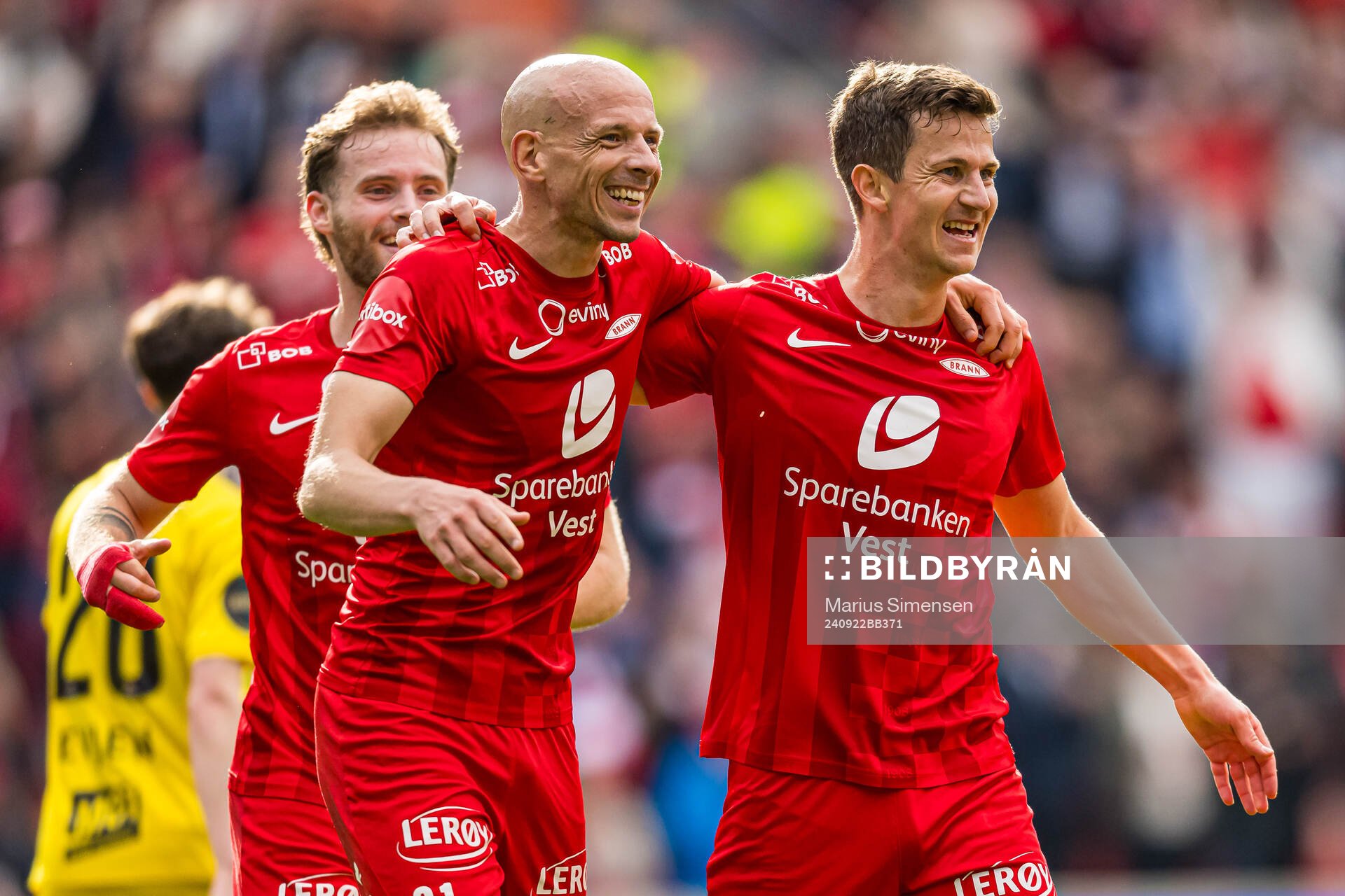 Sander Erik Kartum of Brann celebrates
